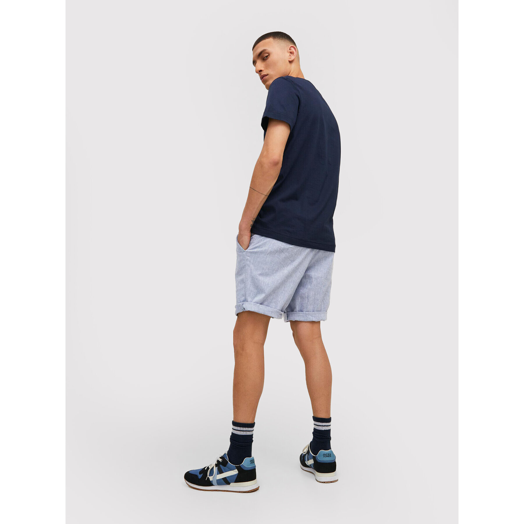 Jack&Jones Šortky z materiálu Sky 12210139 Modrá Regular Fit - Pepit.cz