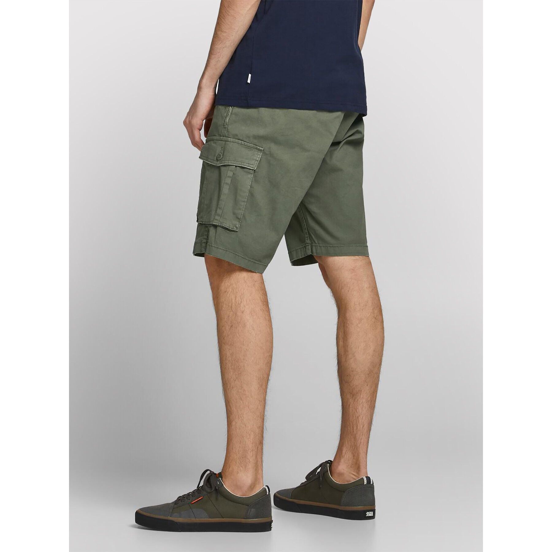 Jack&Jones Šortky z materiálu Zack 12184905 Zelená Regular Fit - Pepit.cz