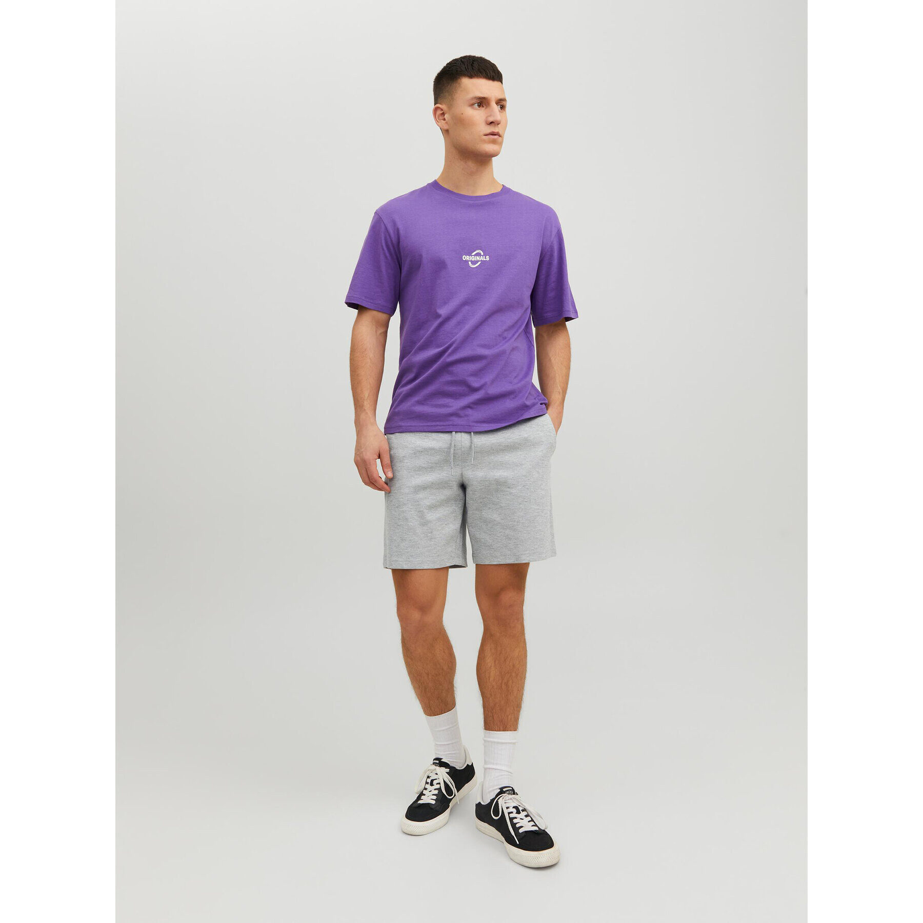 Jack&Jones Sportovní kraťasy 12224021 Šedá Slim Fit - Pepit.cz