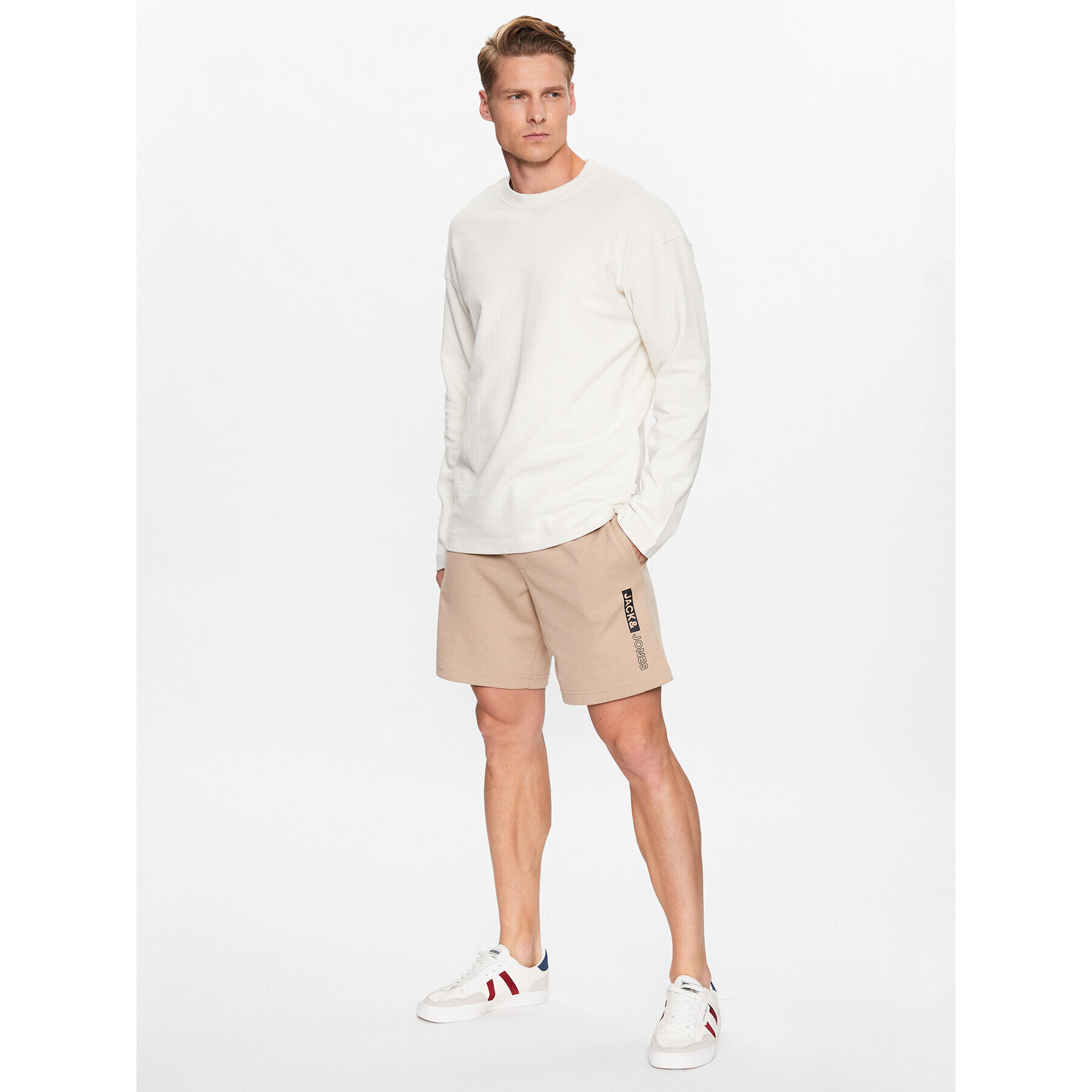 Jack&Jones Sportovní kraťasy 12225143 Béžová Regular Fit - Pepit.cz