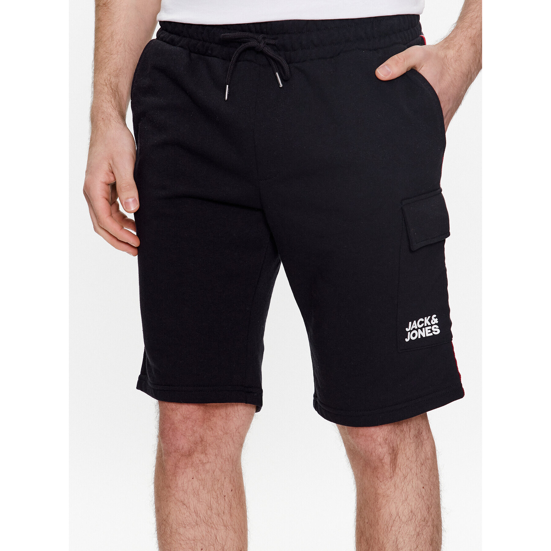 Jack&Jones Sportovní kraťasy Atlas 12225165 Černá Regular Fit - Pepit.cz