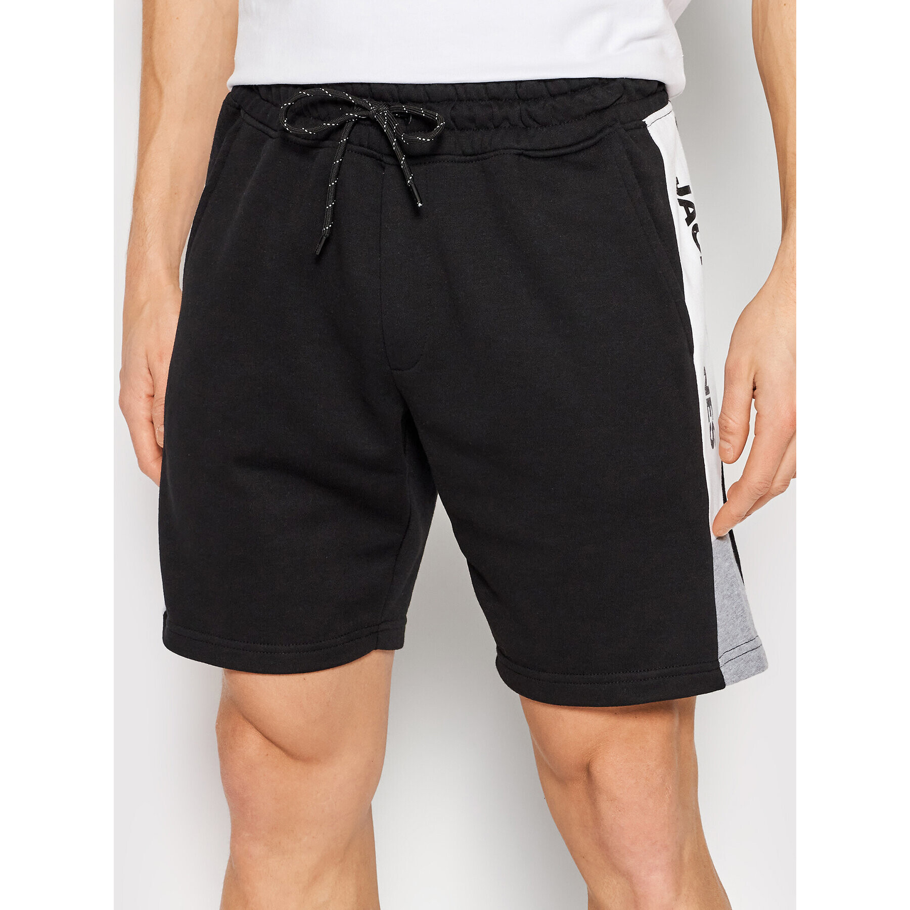 Jack&Jones Sportovní kraťasy Logo Blocking 12198008 Černá Regular Fit - Pepit.cz