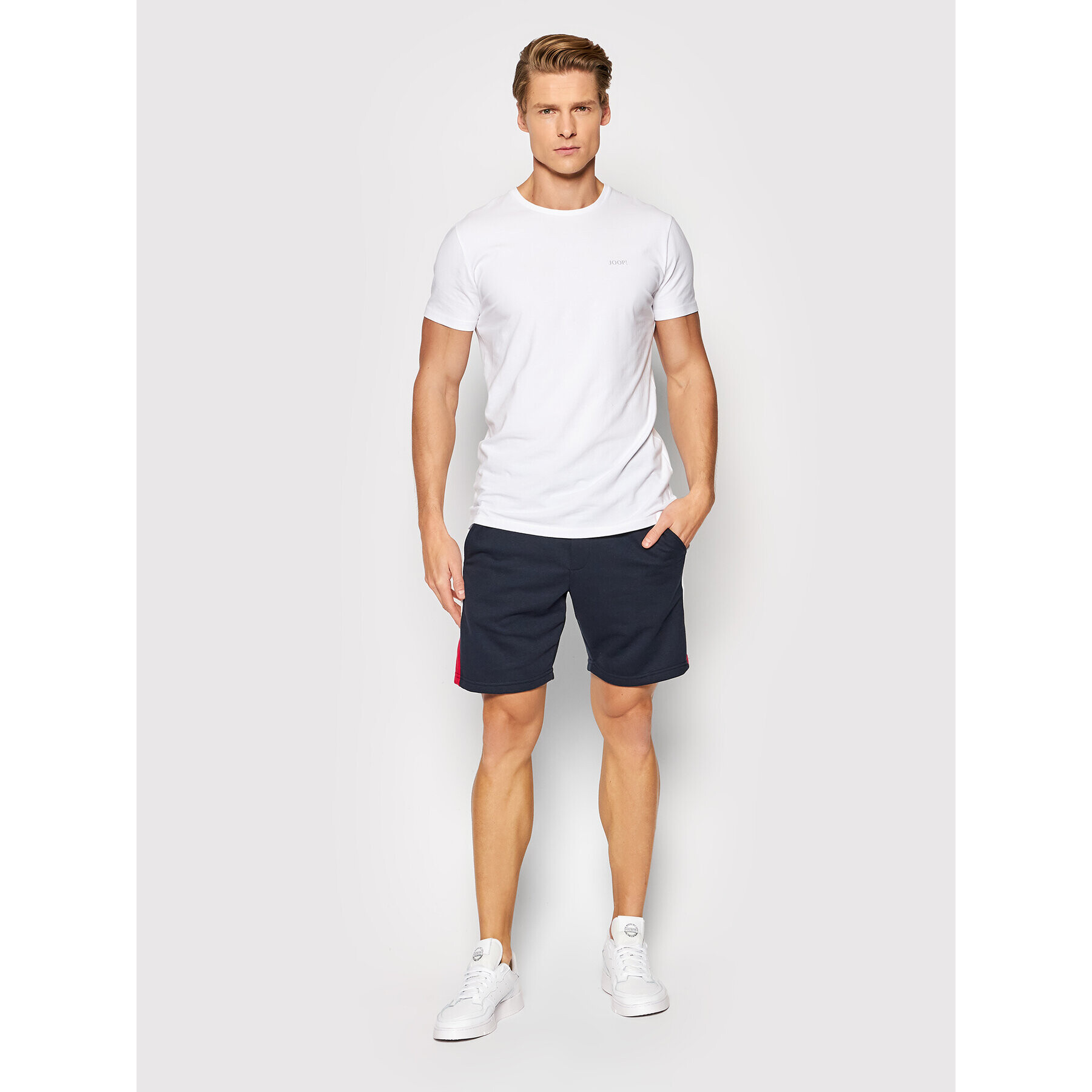 Jack&Jones Sportovní kraťasy Logo Blocking 12198008 Tmavomodrá Regular Fit - Pepit.cz