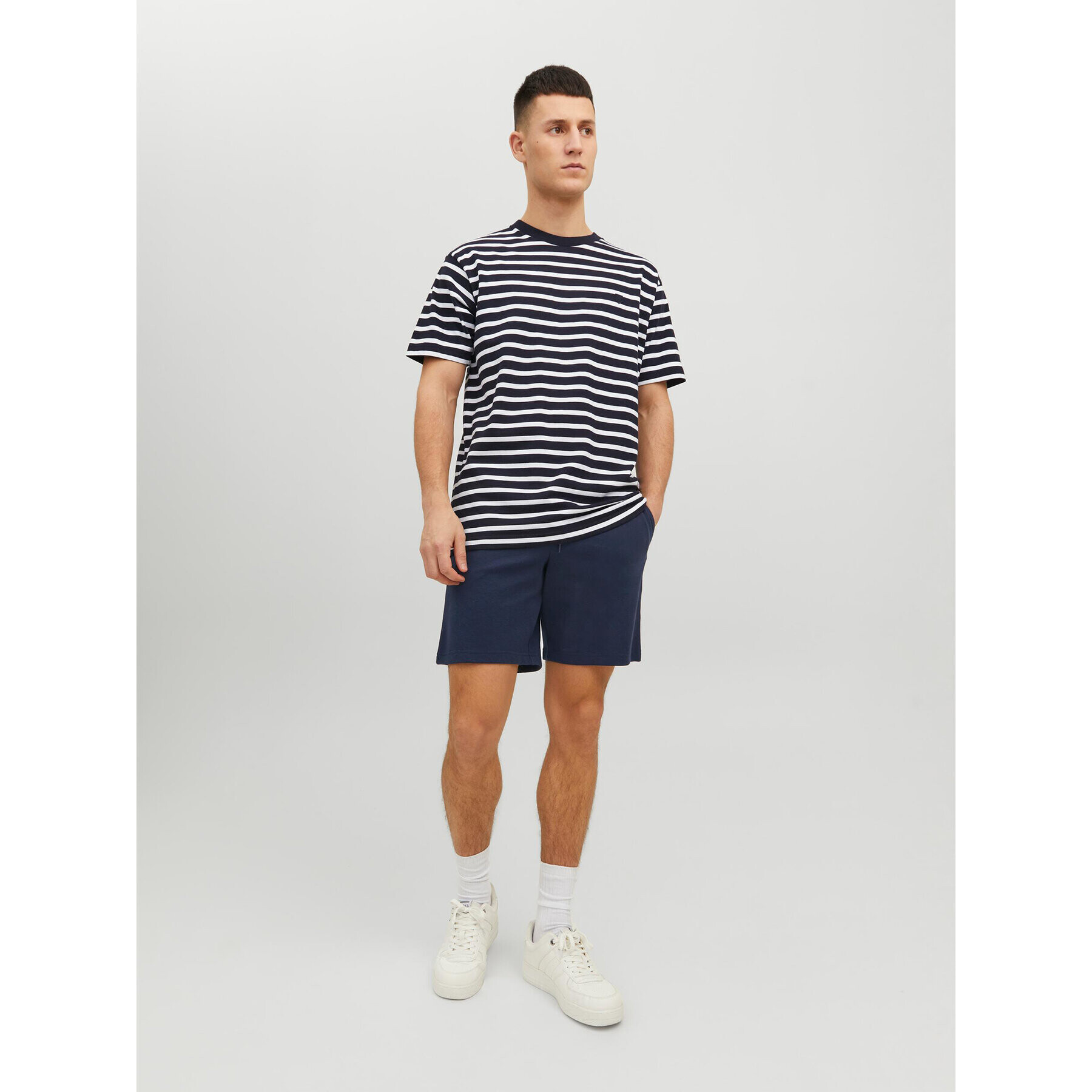 Jack&Jones Sportovní kraťasy New Basic 12224021 Tmavomodrá Regular Fit - Pepit.cz