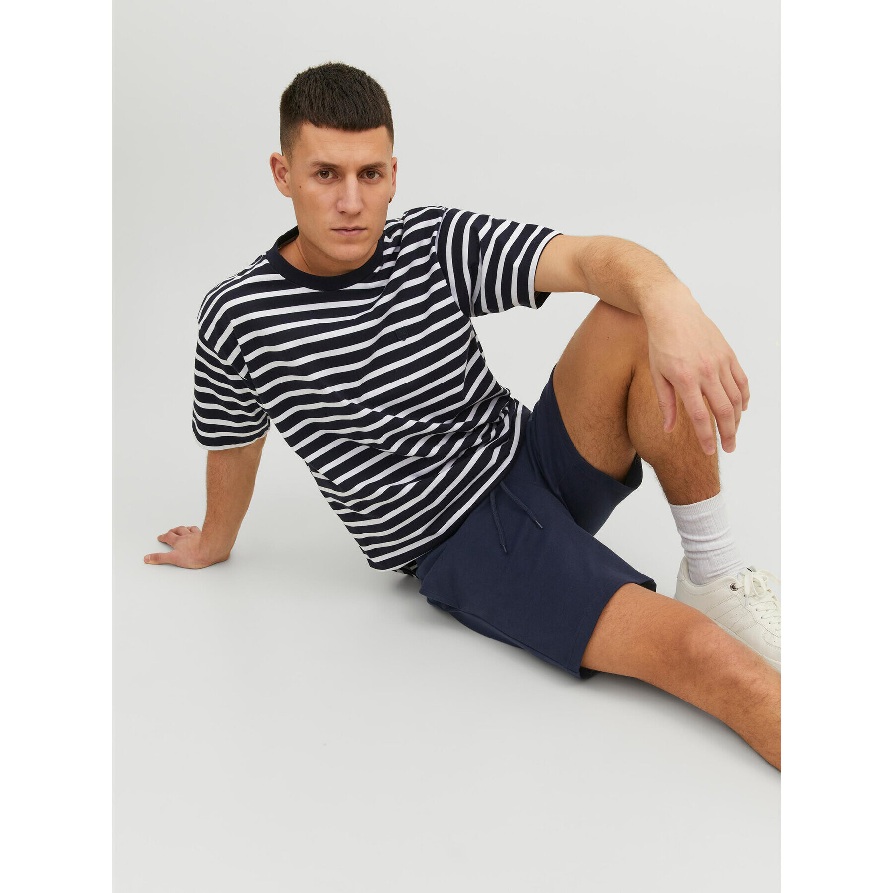 Jack&Jones Sportovní kraťasy New Basic 12224021 Tmavomodrá Regular Fit - Pepit.cz