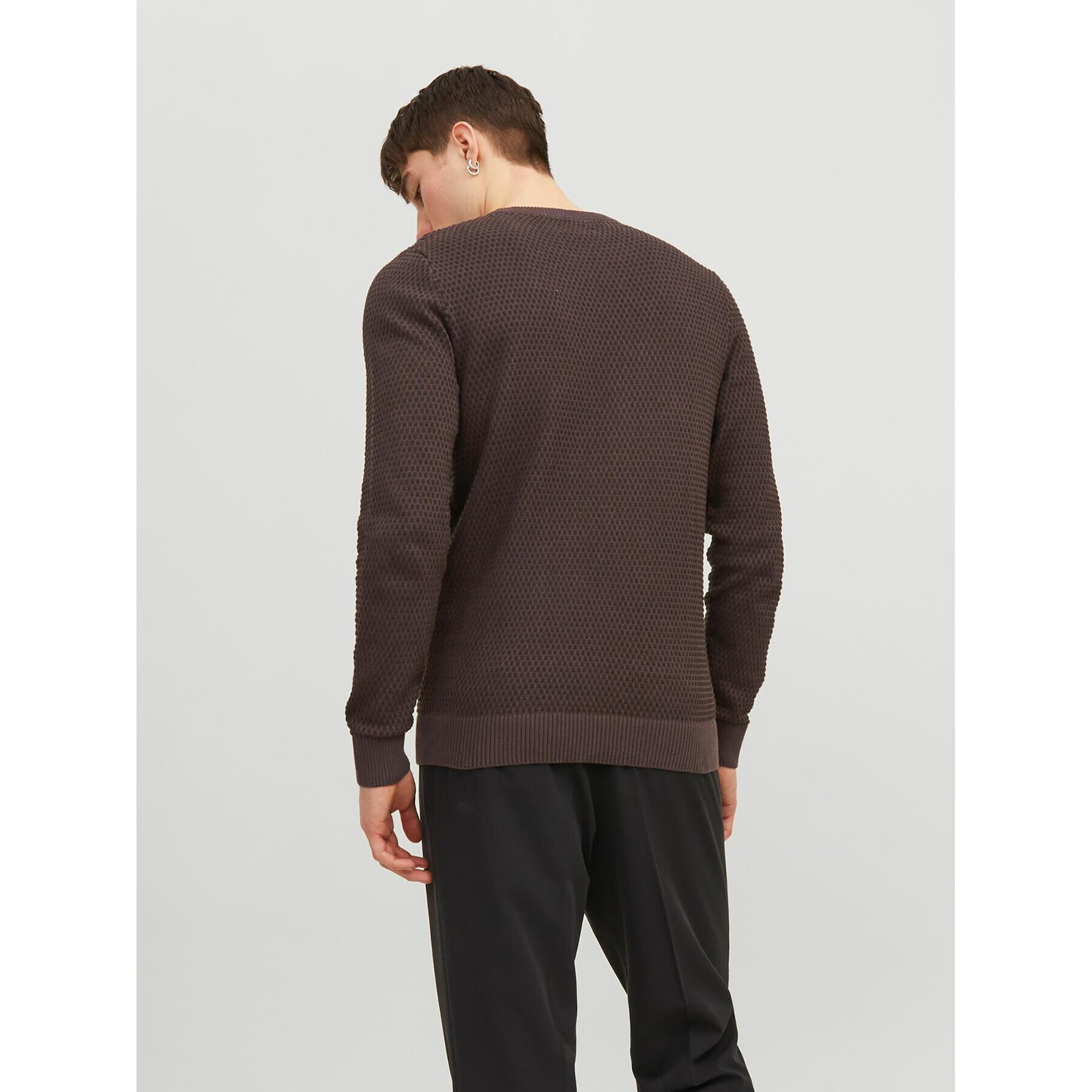 Jack&Jones Svetr 12212816 Hnědá Regular Fit - Pepit.cz