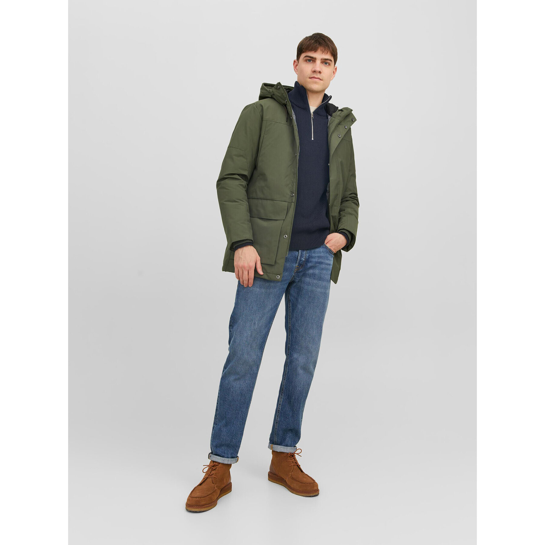 Jack&Jones Svetr 12236308 Tmavomodrá Regular Fit - Pepit.cz