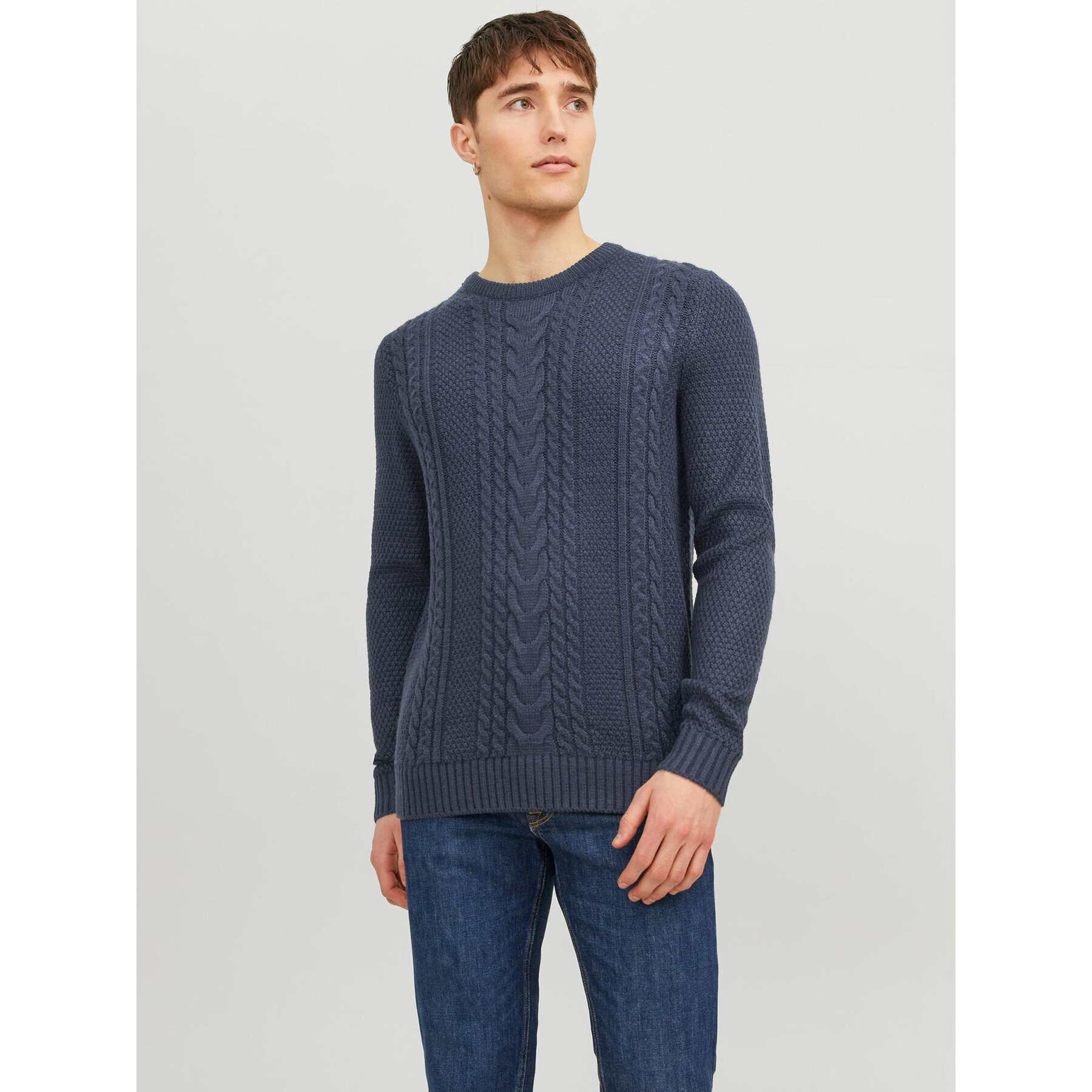 Jack&Jones Svetr 12236314 Tmavomodrá Regular Fit - Pepit.cz