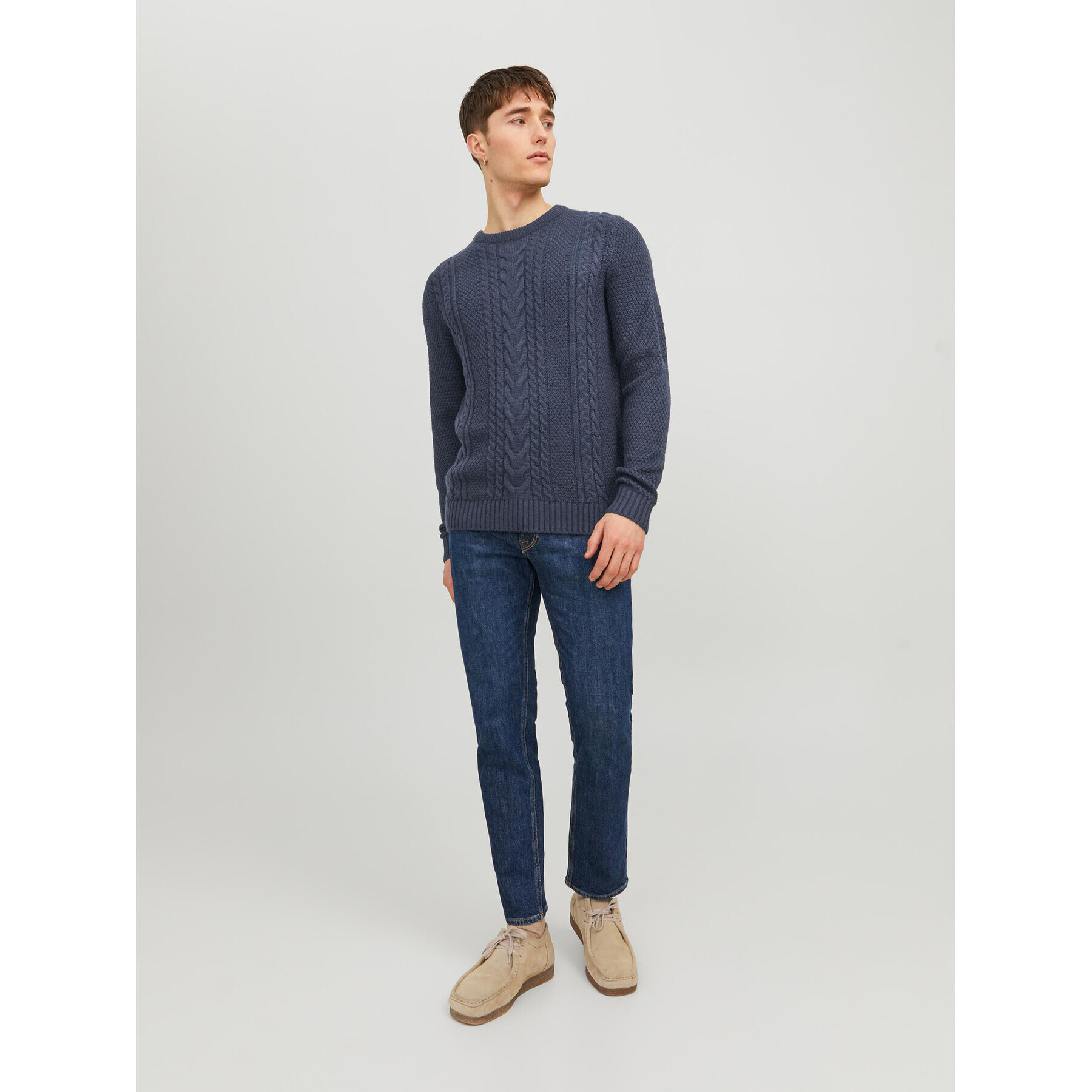 Jack&Jones Svetr 12236314 Tmavomodrá Regular Fit - Pepit.cz