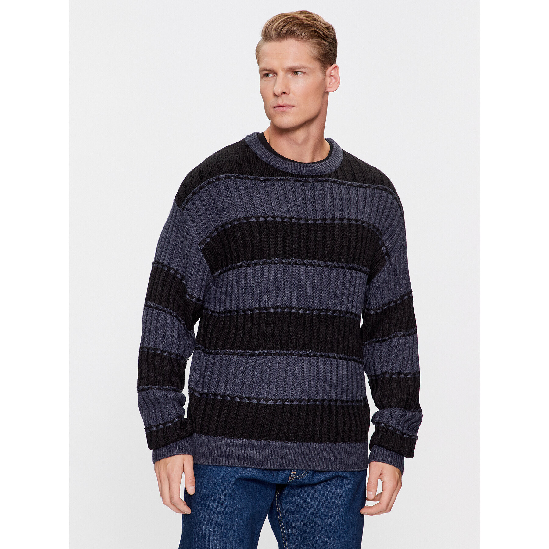 Jack&Jones Svetr 12241846 Tmavomodrá Regular Fit - Pepit.cz