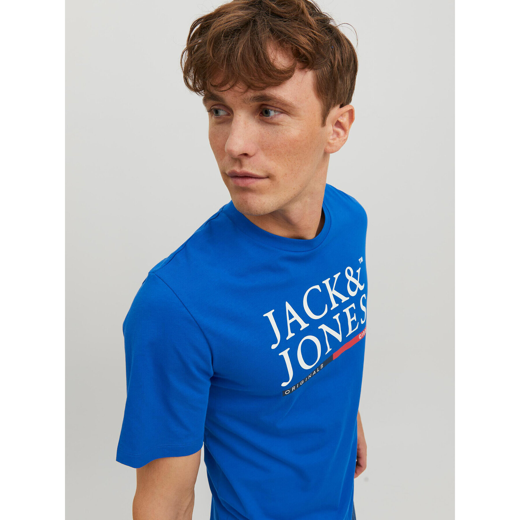 Jack&Jones T-Shirt 12228542 Modrá Standard Fit - Pepit.cz