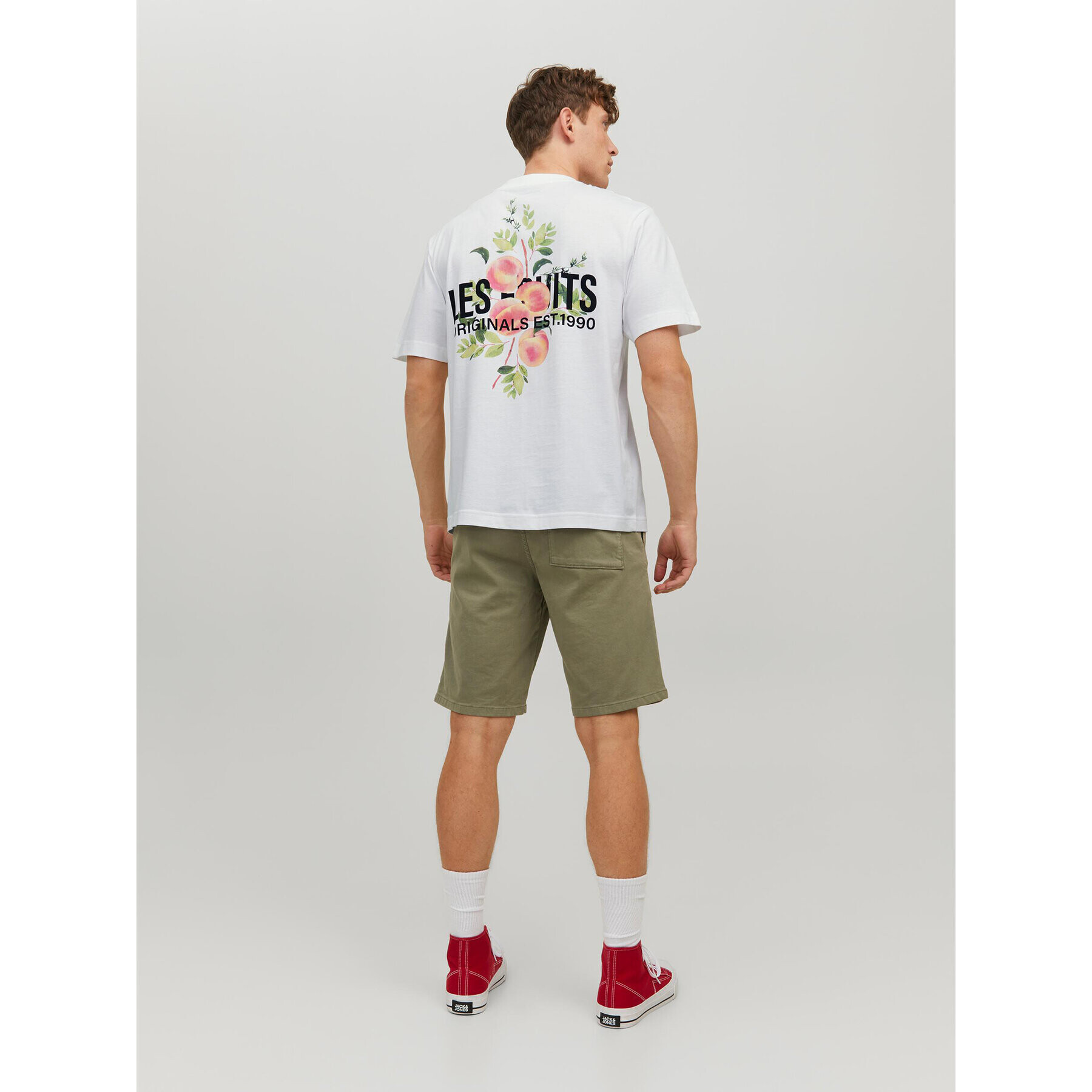 Jack&Jones T-Shirt Flores 12228776 Bílá Loose Fit - Pepit.cz