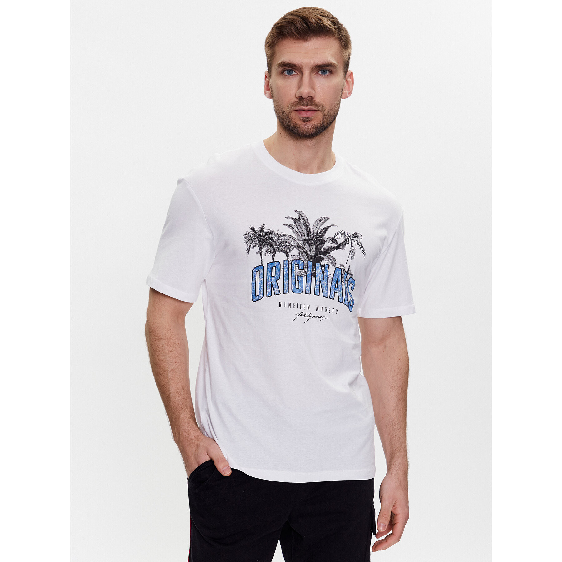 Jack&Jones T-Shirt Type 12235151 Bílá Relaxed Fit - Pepit.cz