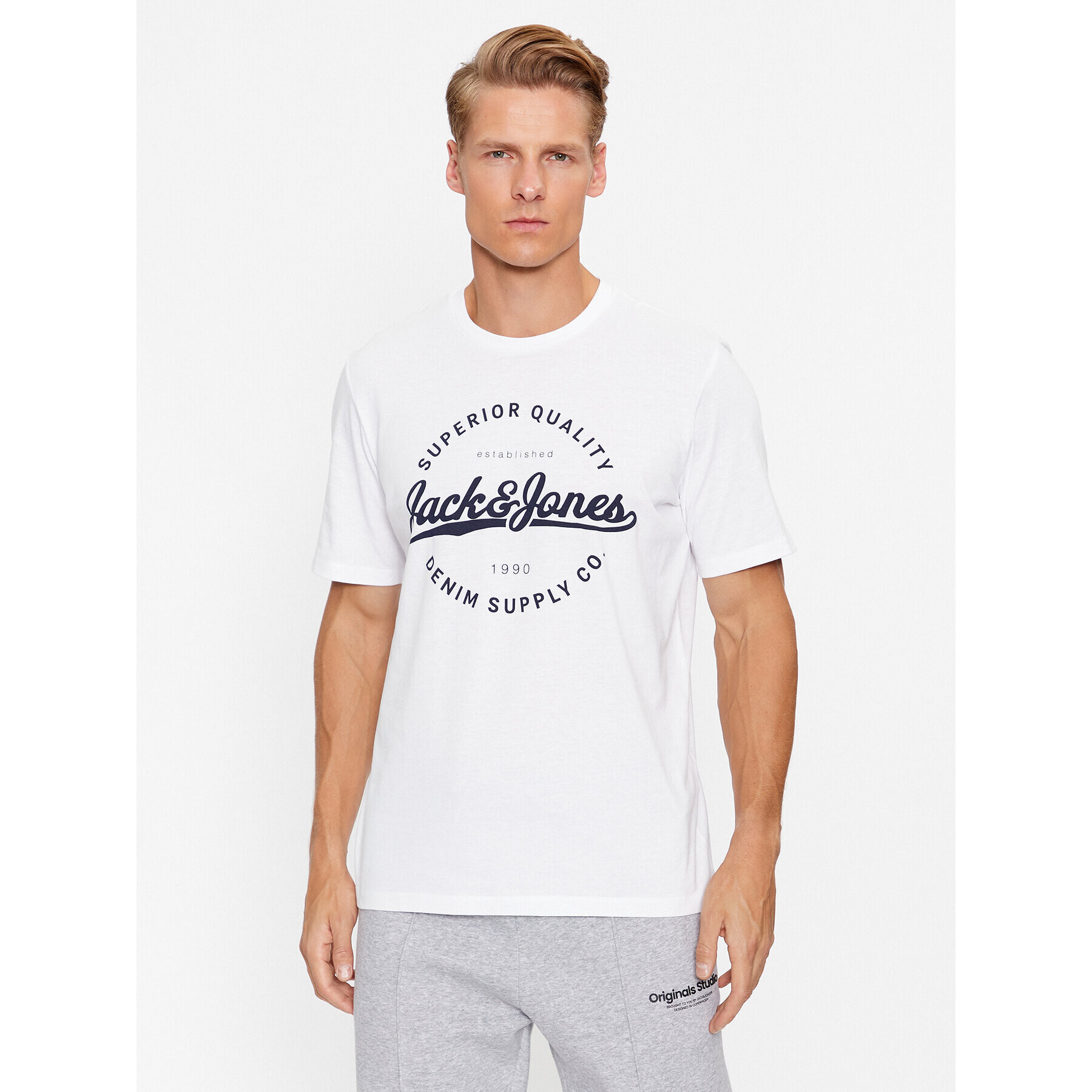 Jack&Jones T-Shirt 12236150 Bílá Regular Fit - Pepit.cz