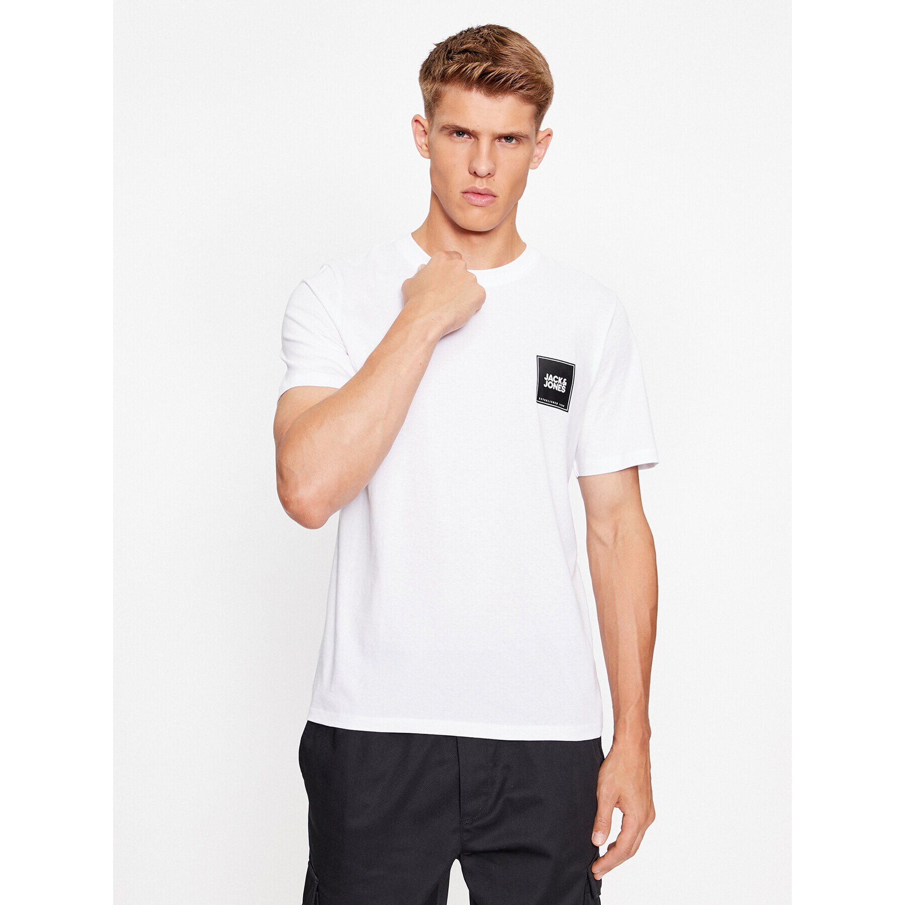 Jack&Jones T-Shirt 12252004 Bílá Regular Fit - Pepit.cz