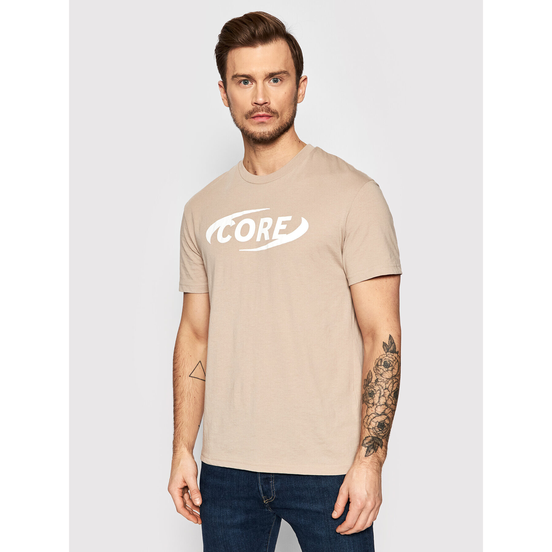 Jack&Jones T-Shirt Air 12205220 Béžová Relaxed Fit - Pepit.cz