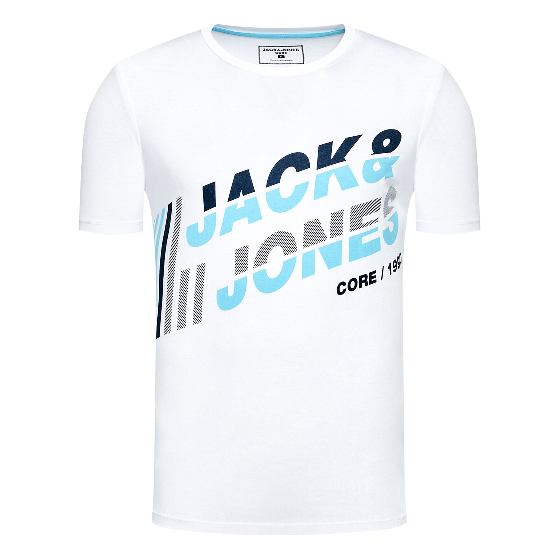 Jack&Jones T-Shirt Alpha 12188038 Bílá Slim Fit - Pepit.cz