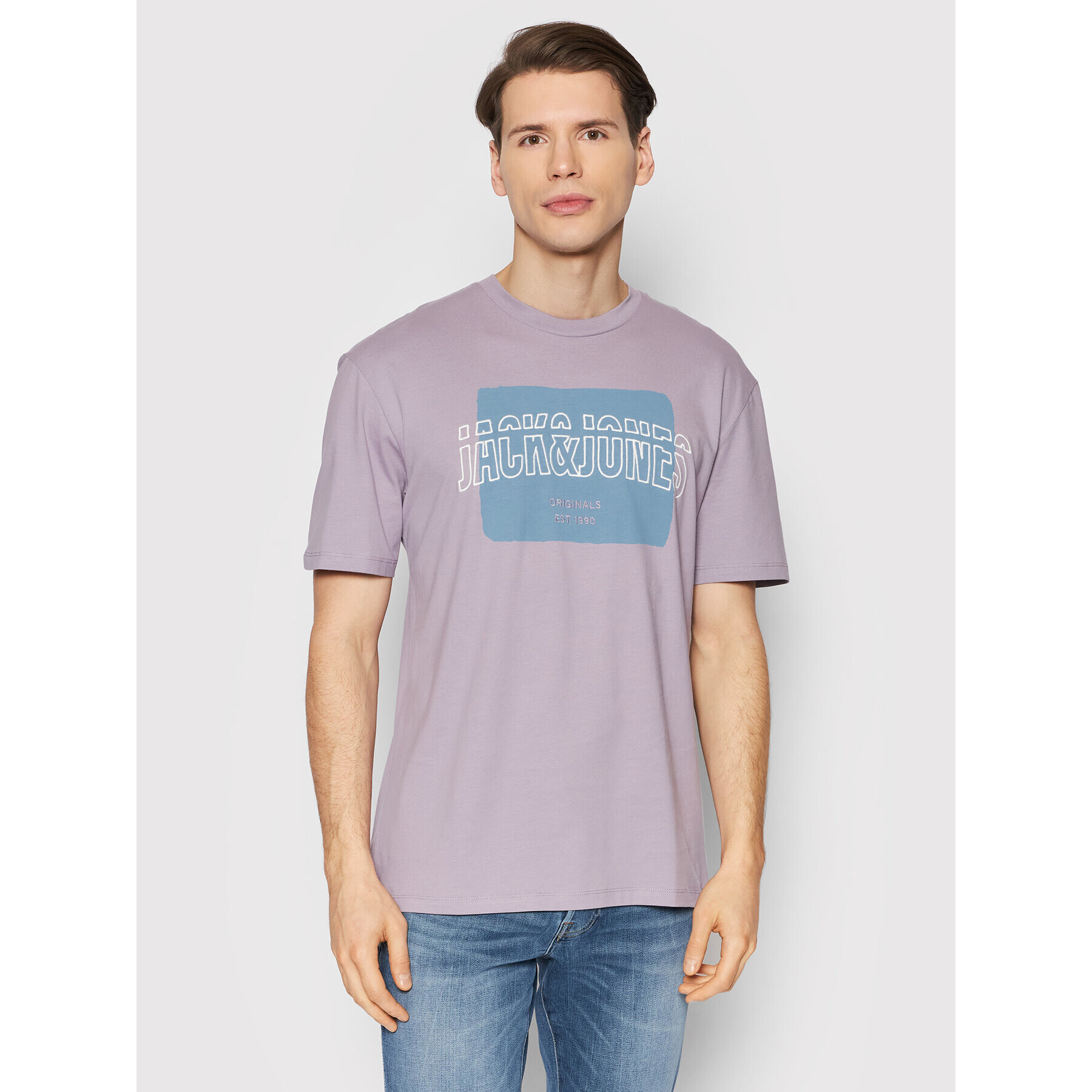 Jack&Jones T-Shirt Artists 12198391 Fialová Relaxed Fit - Pepit.cz