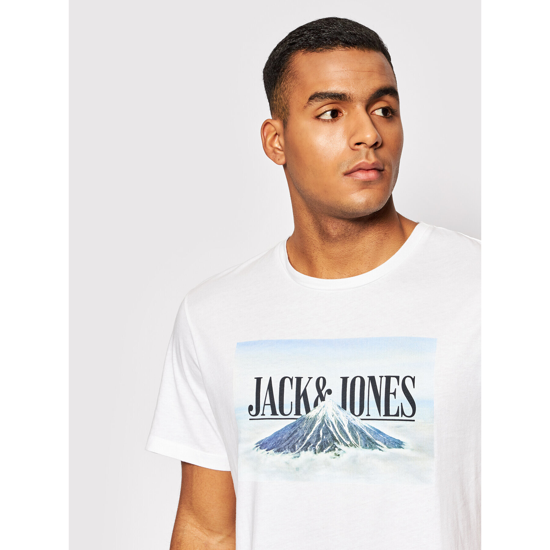 Jack&Jones T-Shirt Azan 12200159 Bílá Regular Fit - Pepit.cz