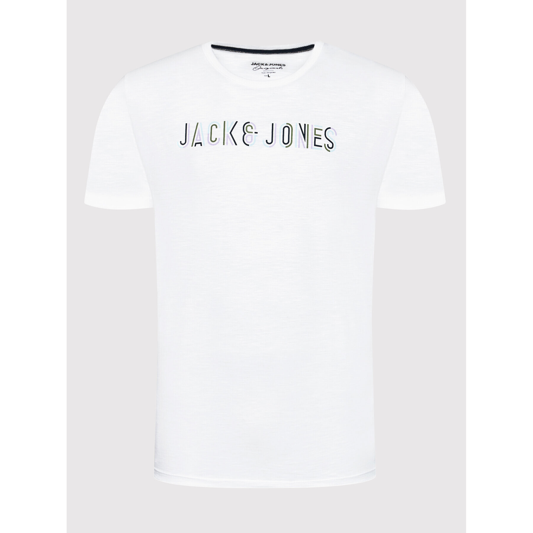 Jack&Jones T-Shirt Beachs 12191168 Bílá Regular Fit - Pepit.cz