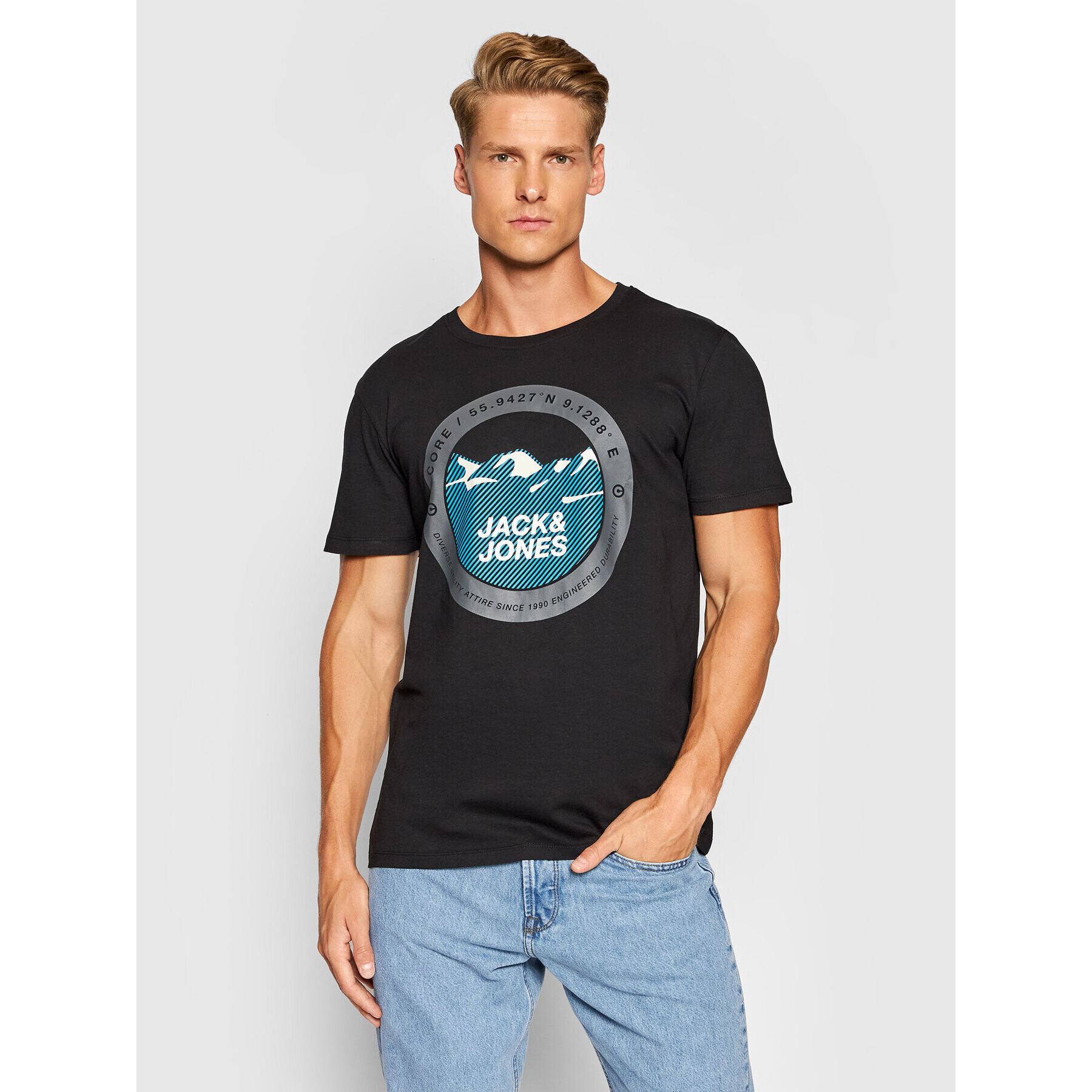 Jack&Jones T-Shirt Bilo 12192890 Černá Regular Fit - Pepit.cz