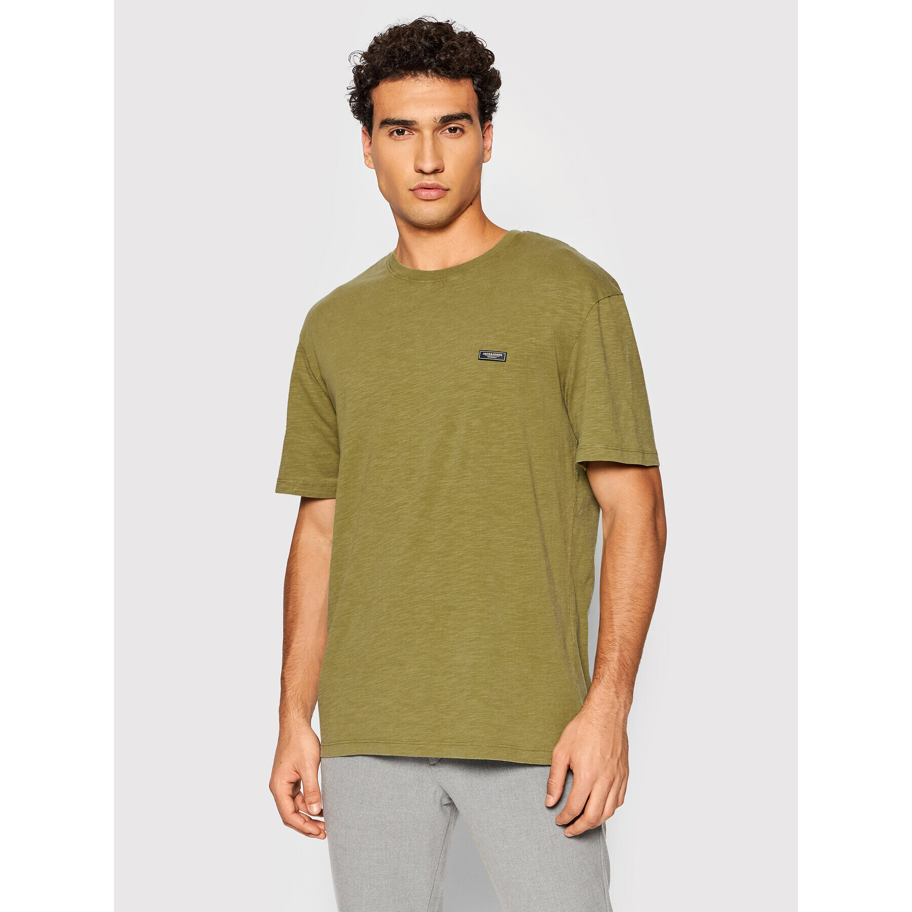 Jack&Jones T-Shirt Brad 12193907 Zelená Relaxed Fit - Pepit.cz