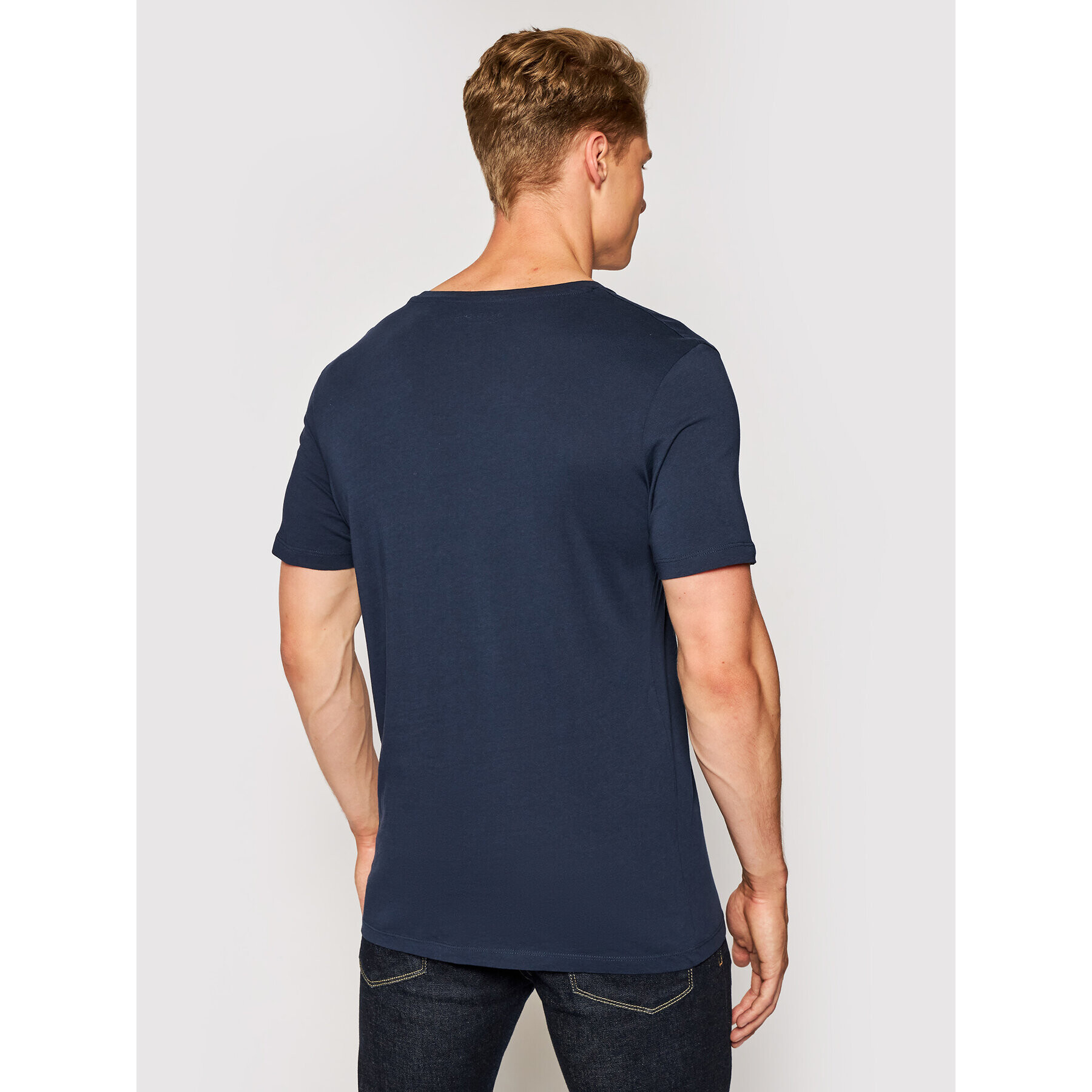 Jack&Jones T-Shirt Bulldog 12192240 Tmavomodrá Slim Fit - Pepit.cz