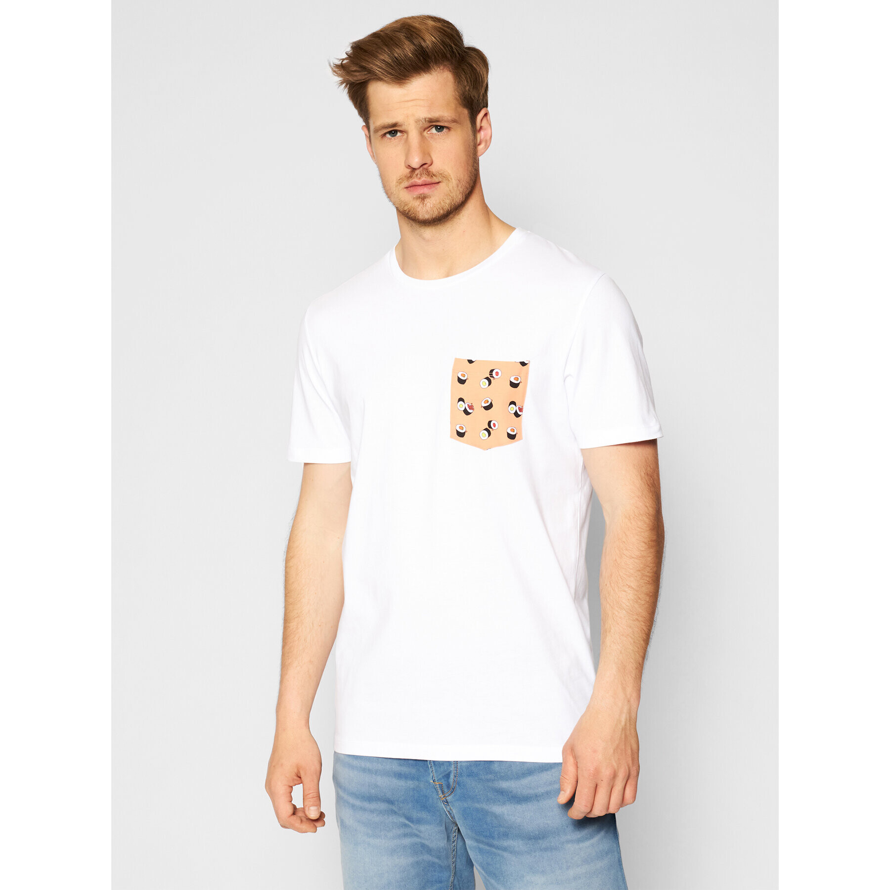 Jack&Jones T-Shirt Can 12193475 Bílá Regular Fit - Pepit.cz