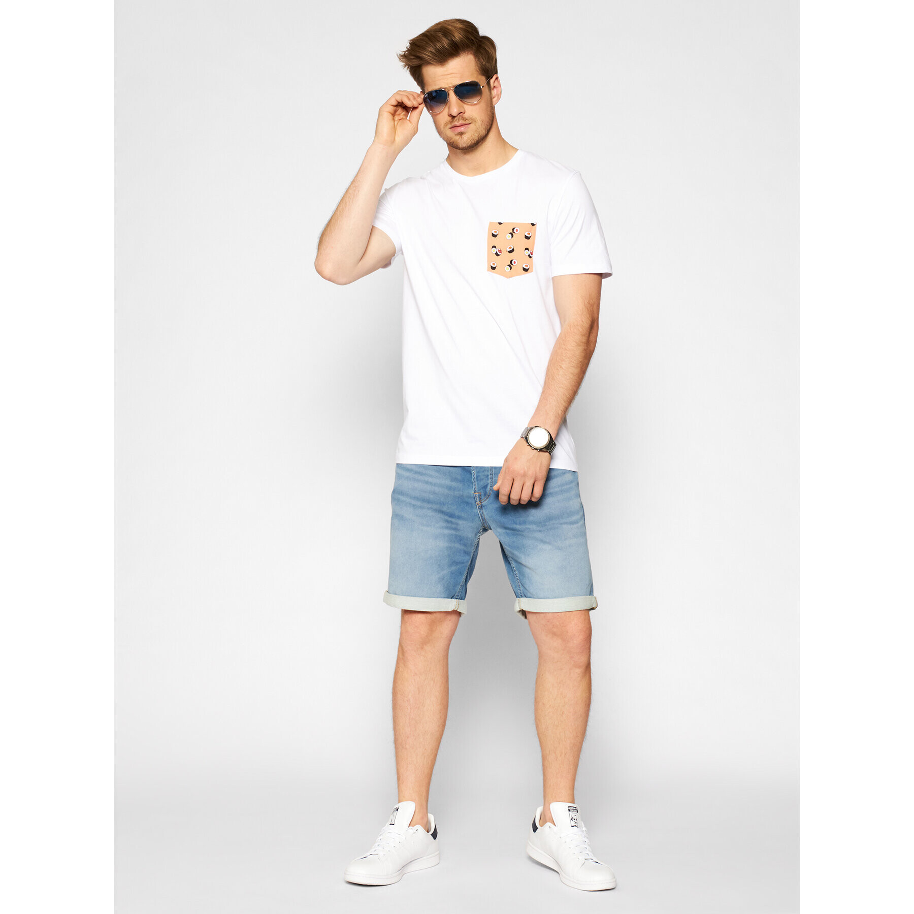 Jack&Jones T-Shirt Can 12193475 Bílá Regular Fit - Pepit.cz