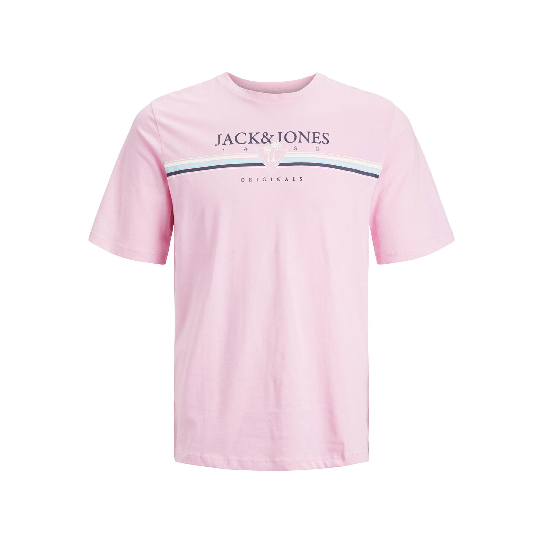 Jack&Jones T-Shirt Cody 12235154 Růžová Standard Fit - Pepit.cz