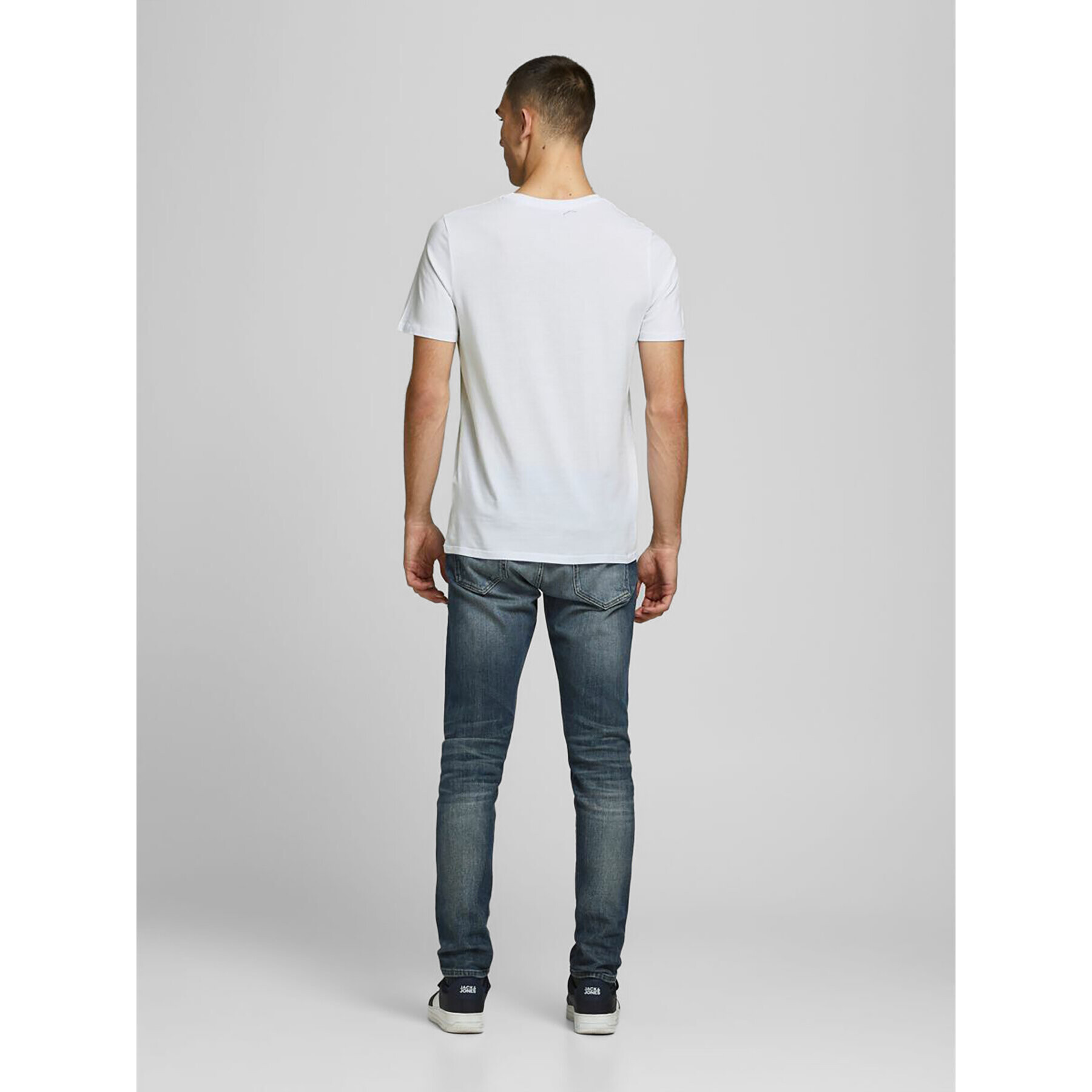 Jack&Jones T-Shirt Corp Logo 12137126 Bílá Slim Fit - Pepit.cz