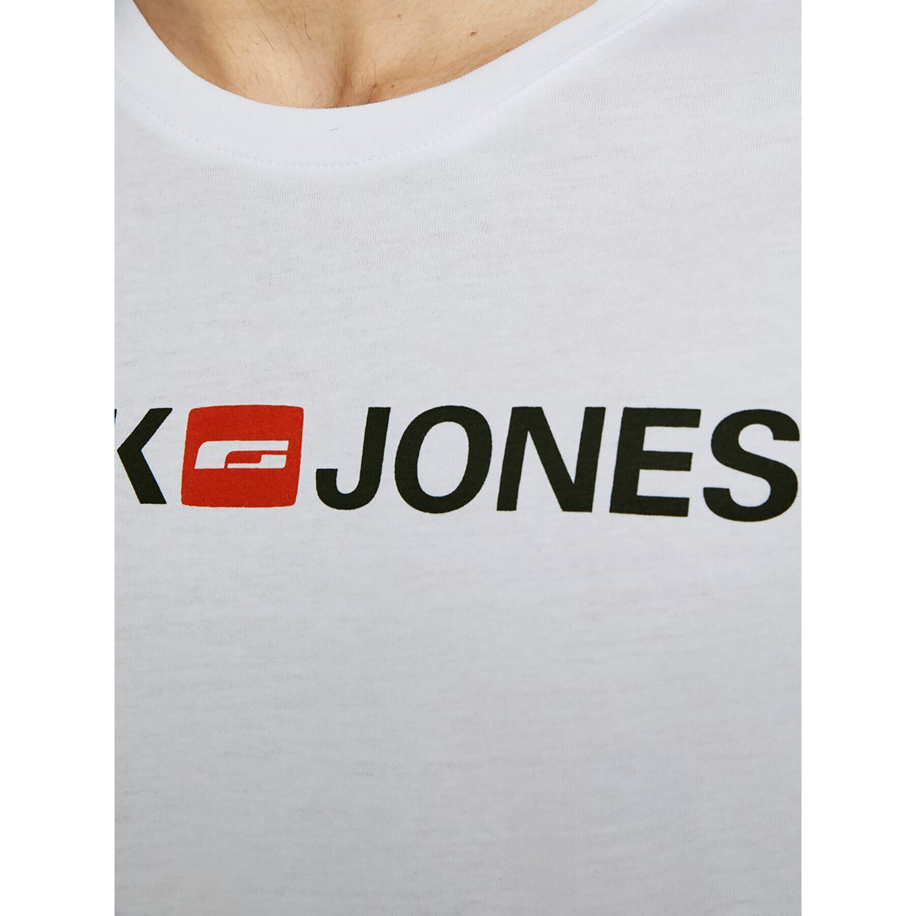 Jack&Jones T-Shirt Corp Logo 12137126 Bílá Slim Fit - Pepit.cz