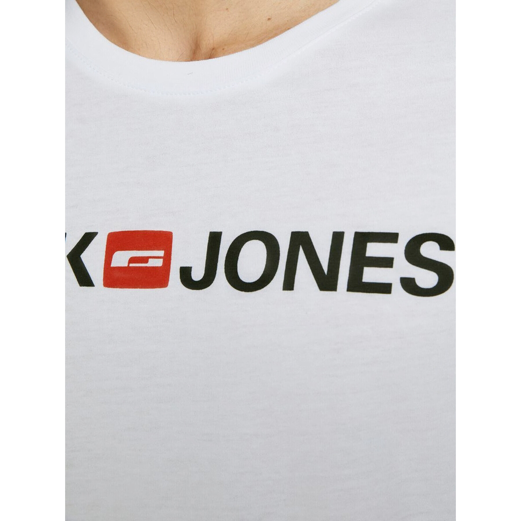 Jack&Jones T-Shirt Corp Logo 12137126 Bílá Slim Fit - Pepit.cz