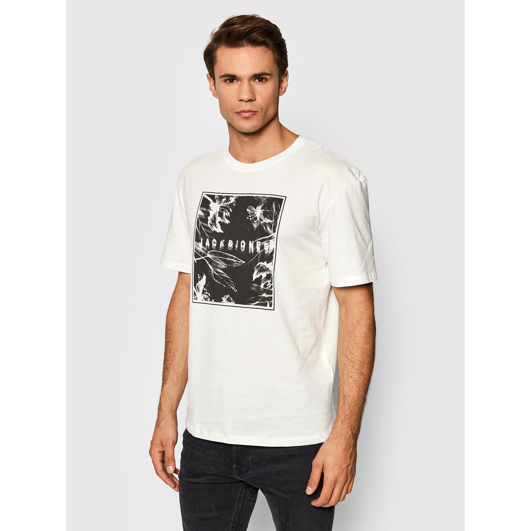 Jack&Jones T-Shirt Distorbia 12198054 Bílá Relaxed Fit - Pepit.cz