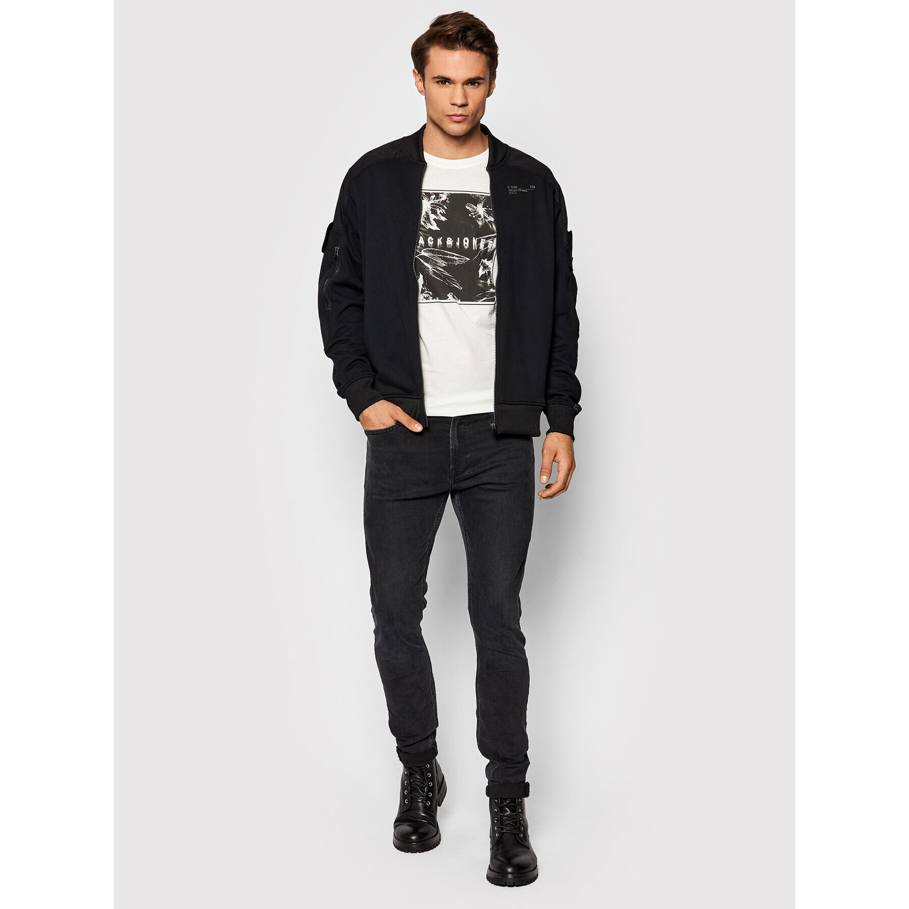 Jack&Jones T-Shirt Distorbia 12198054 Bílá Relaxed Fit - Pepit.cz