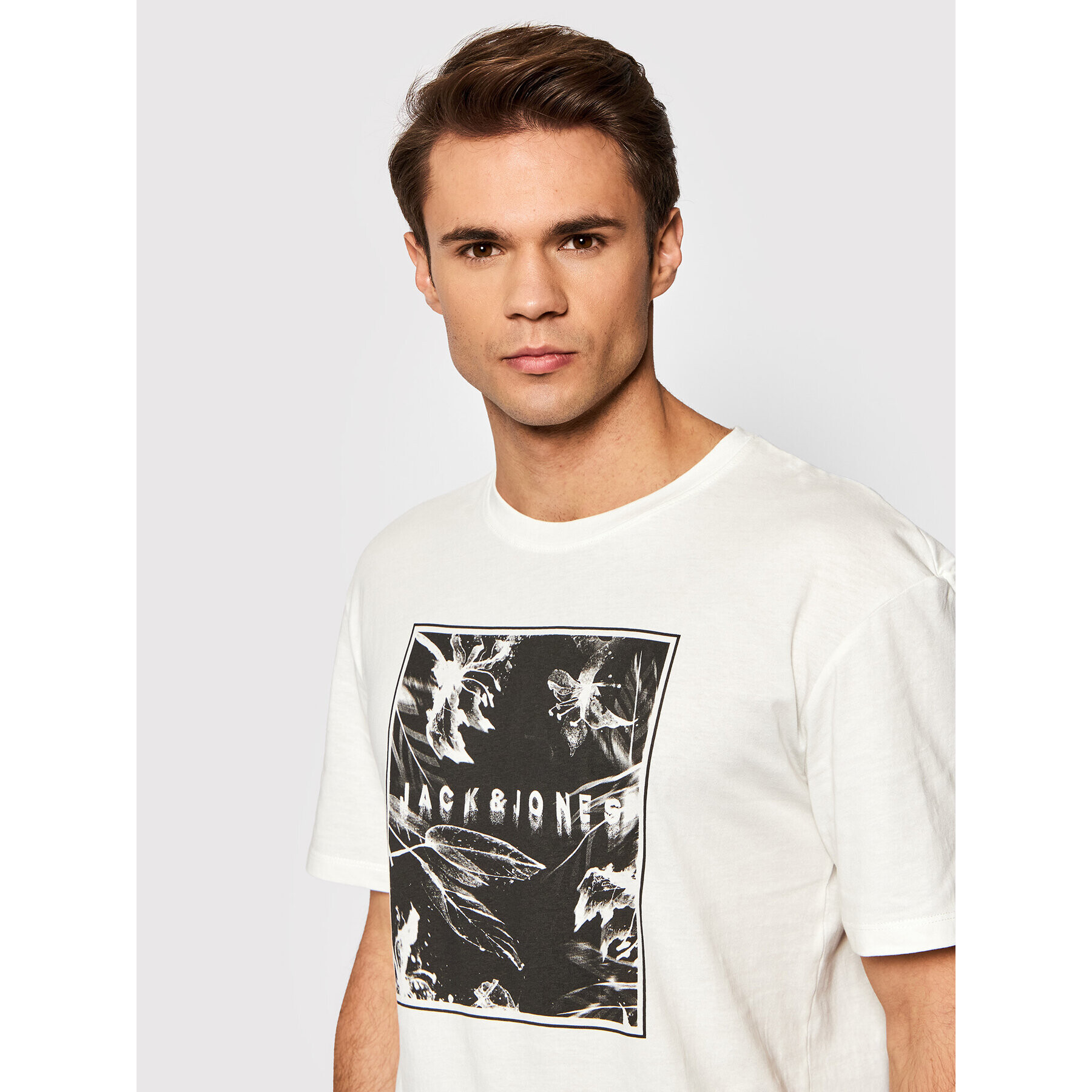 Jack&Jones T-Shirt Distorbia 12198054 Bílá Relaxed Fit - Pepit.cz