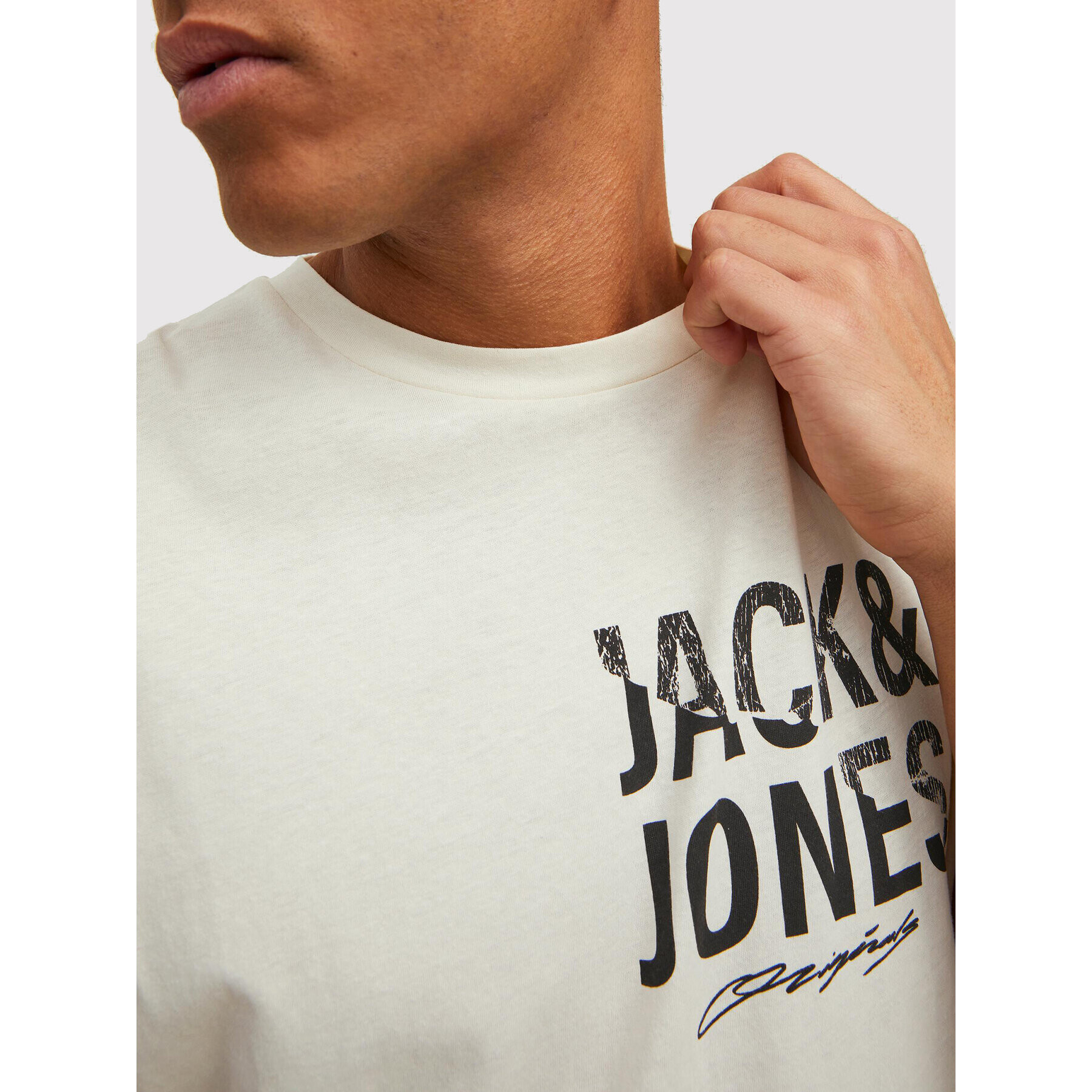 Jack&Jones T-Shirt Easy 12213333 Béžová Regular Fit - Pepit.cz