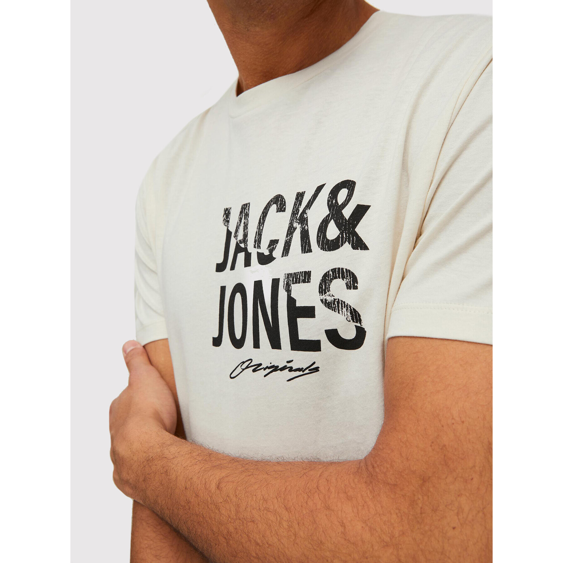 Jack&Jones T-Shirt Easy 12213333 Béžová Regular Fit - Pepit.cz