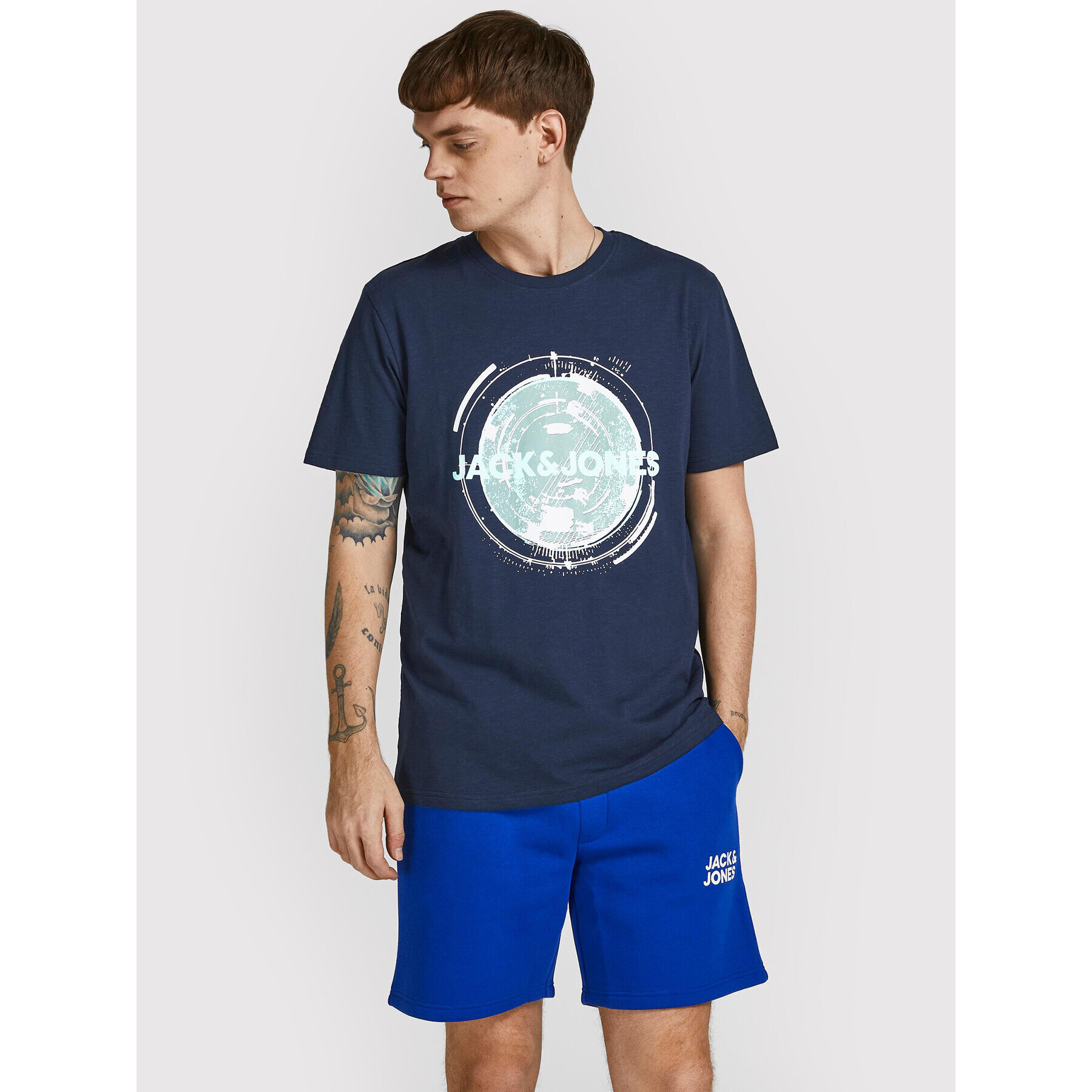 Jack&Jones T-Shirt Filt 12205221 Tmavomodrá Regular Fit - Pepit.cz