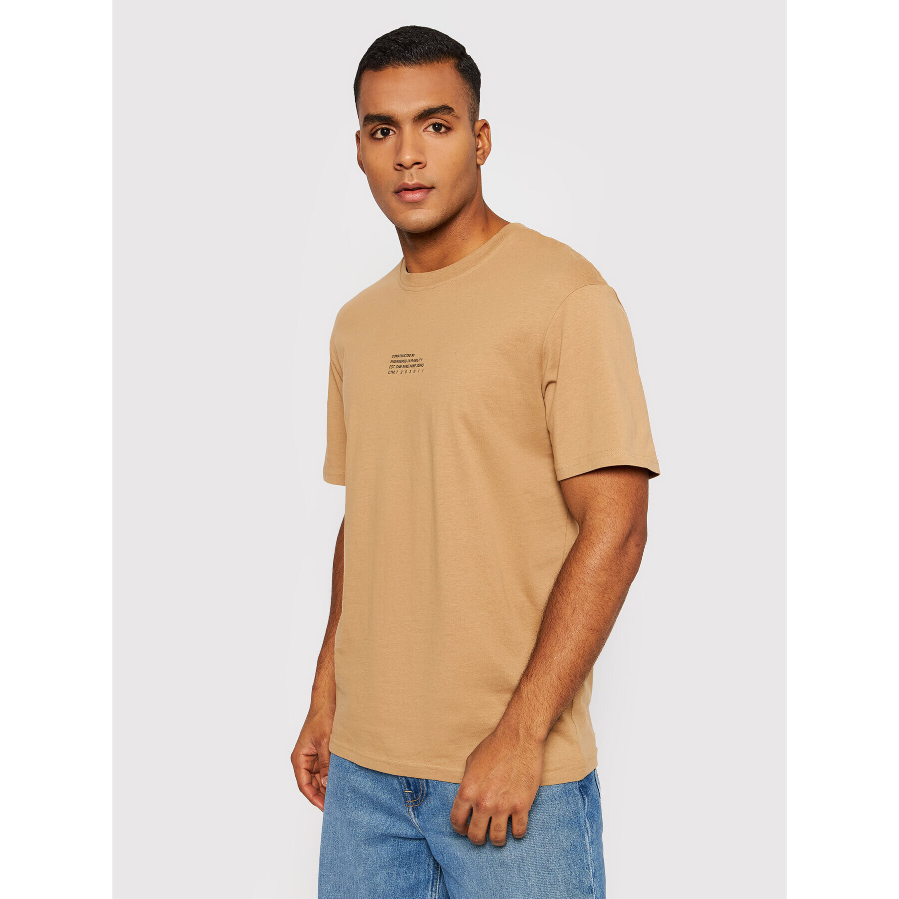 Jack&Jones T-Shirt Globe 12200759 Hnědá Relaxed Fit - Pepit.cz