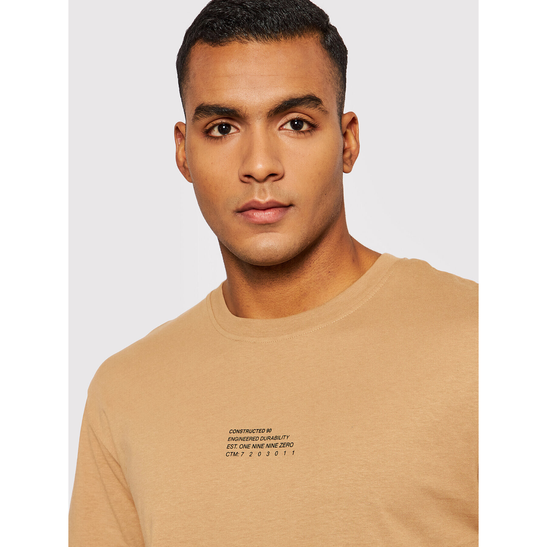 Jack&Jones T-Shirt Globe 12200759 Hnědá Relaxed Fit - Pepit.cz