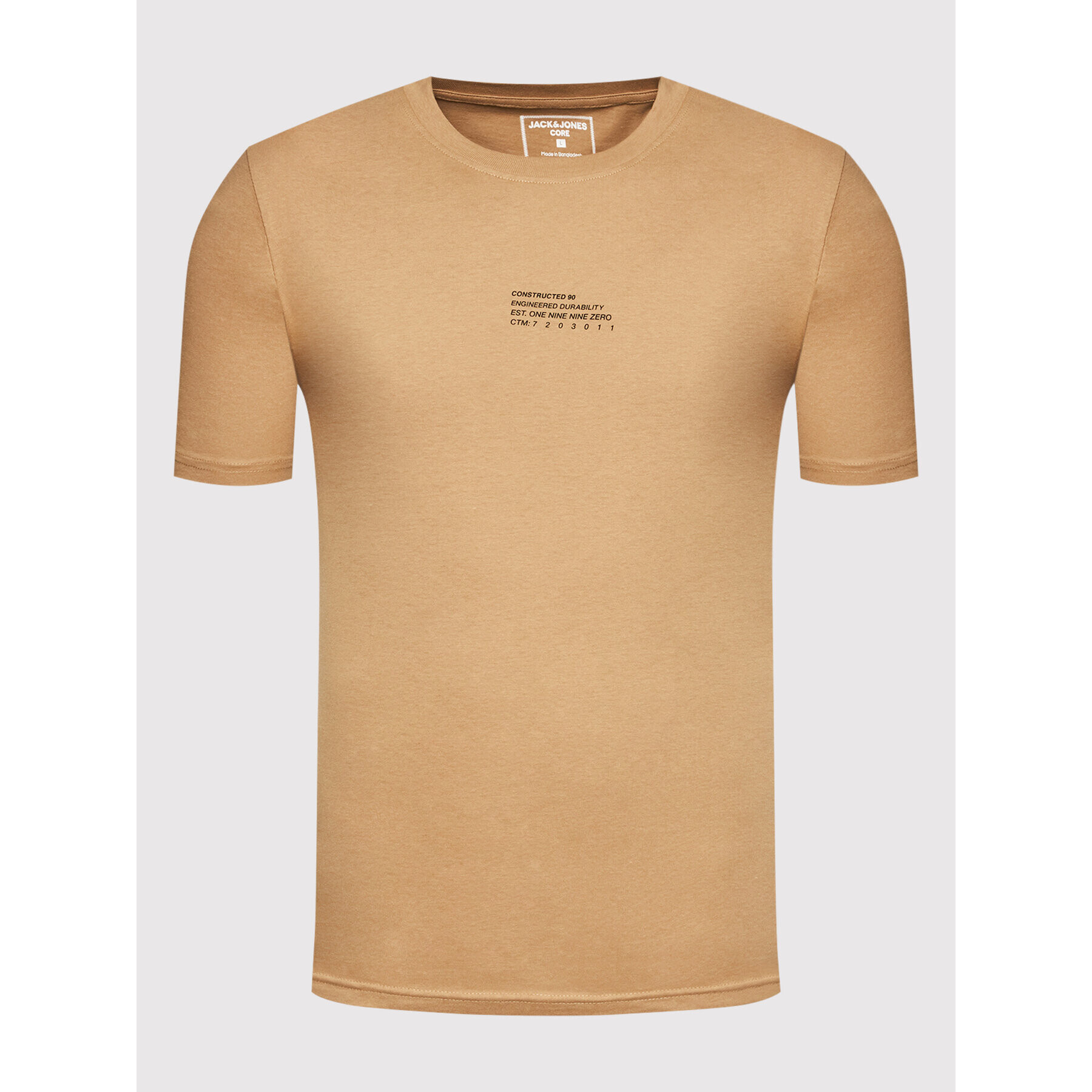 Jack&Jones T-Shirt Globe 12200759 Hnědá Relaxed Fit - Pepit.cz