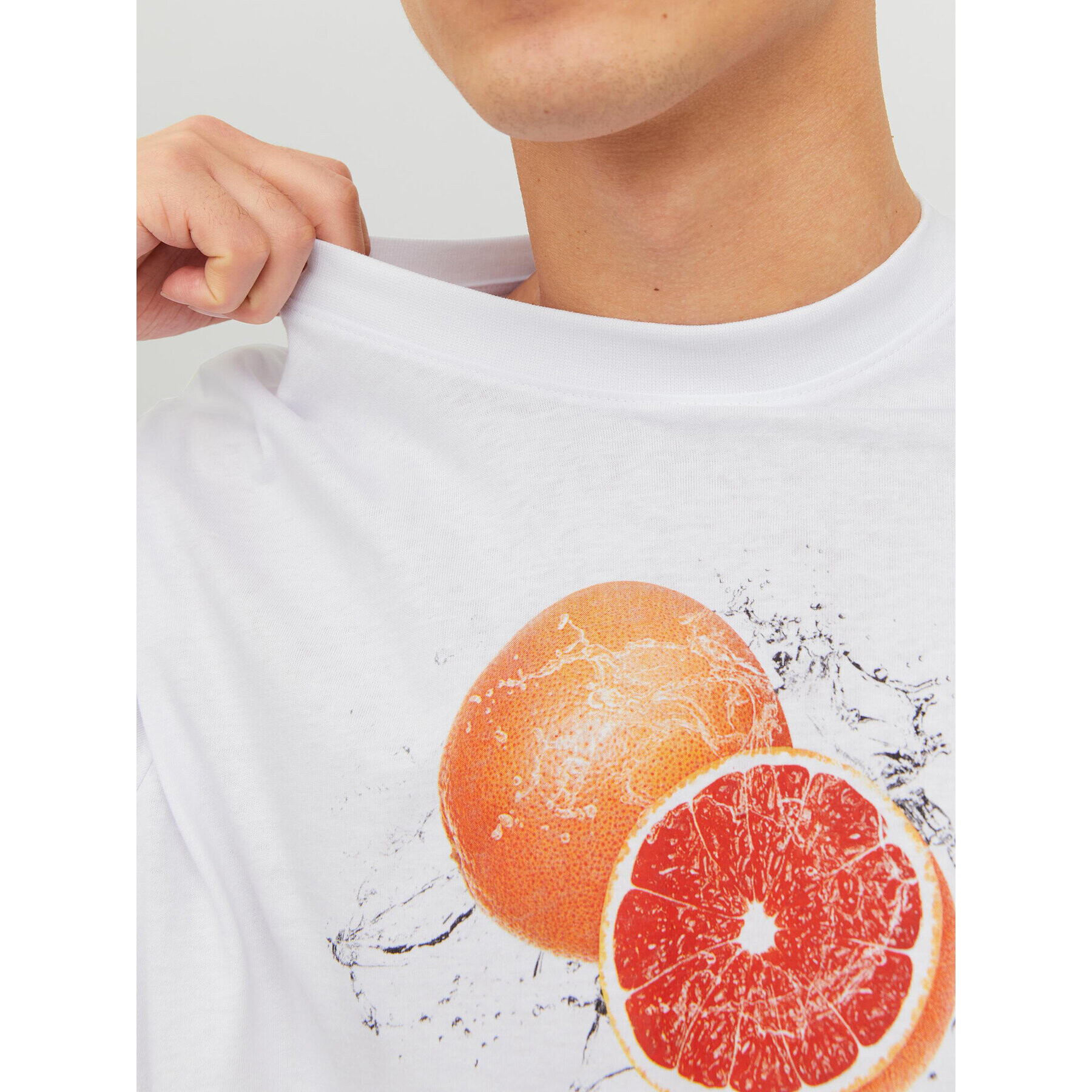 Jack&Jones T-Shirt Grocery 12230754 Bílá Oversize - Pepit.cz