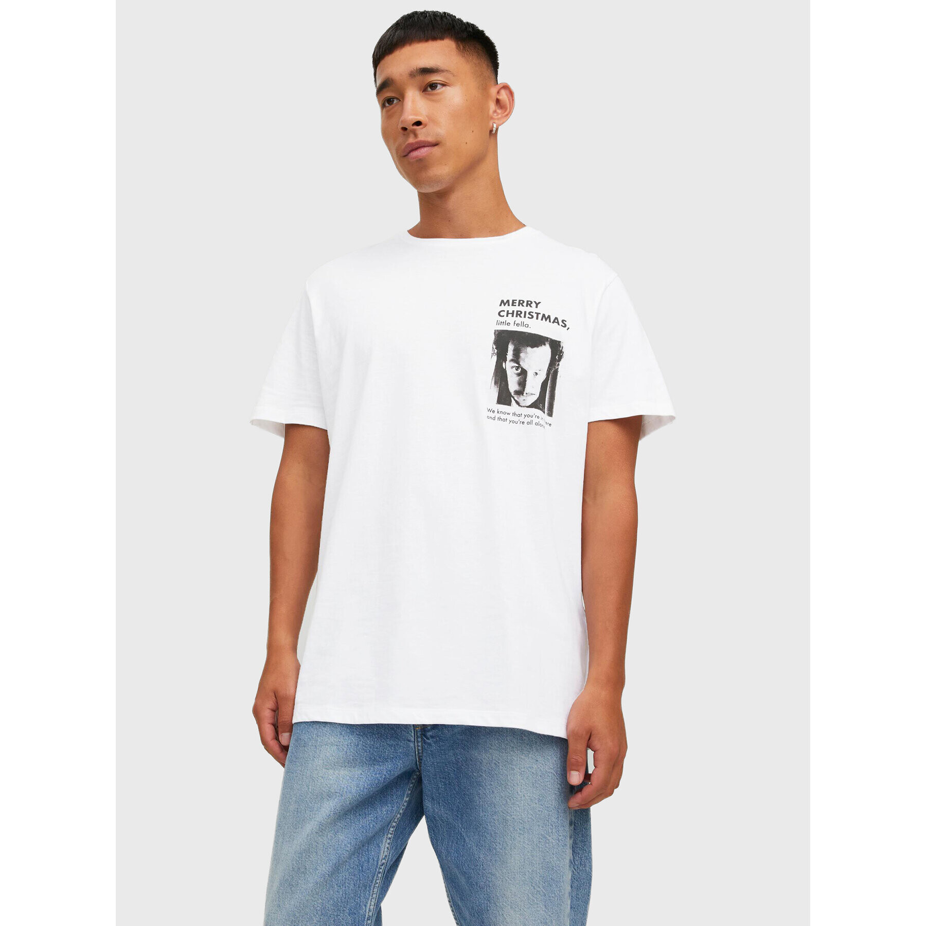 Jack&Jones T-Shirt Home 12222006 Bílá Regular Fit - Pepit.cz