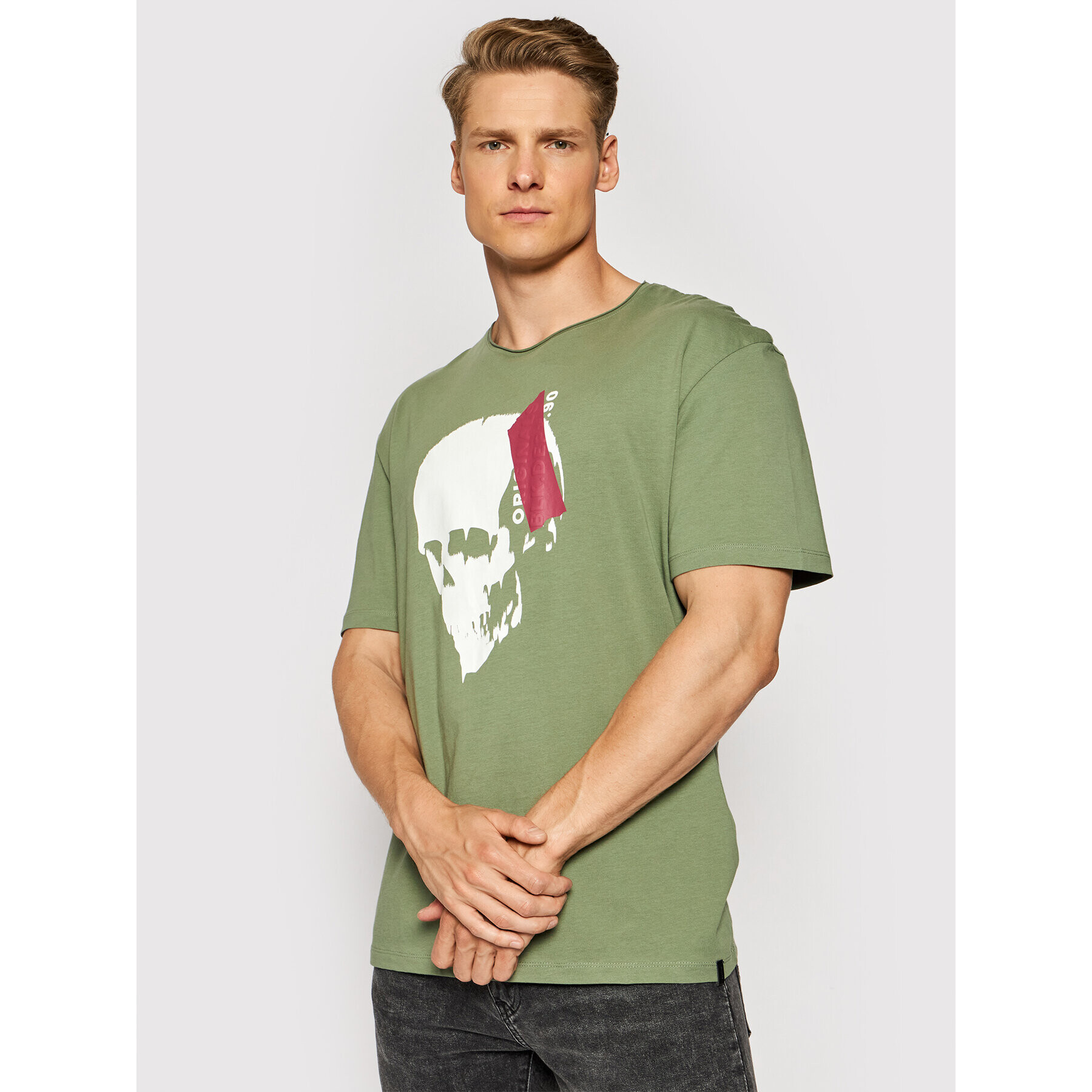 Jack&Jones T-Shirt Jack 12189294 Zelená Relaxed Fit - Pepit.cz