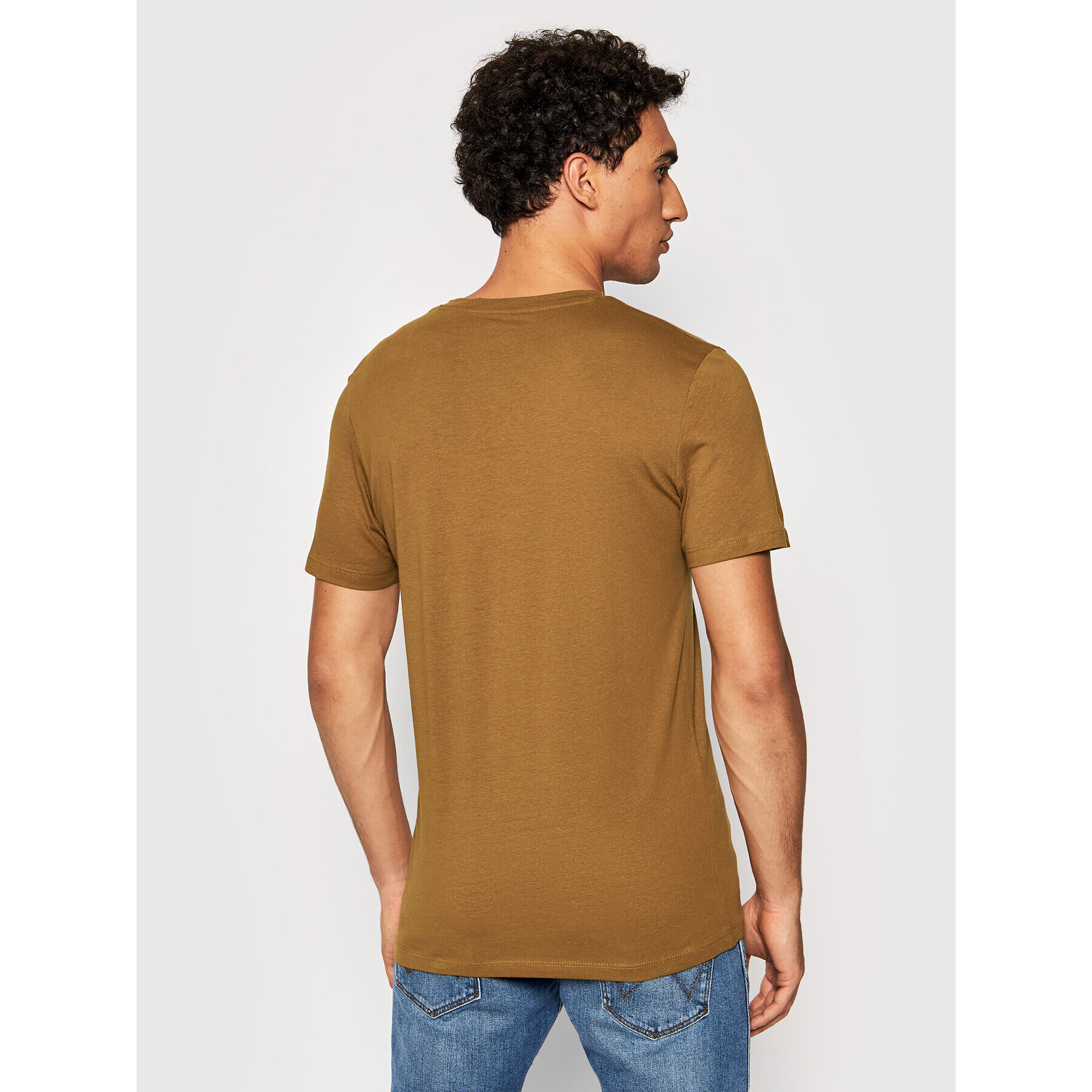 Jack&Jones T-Shirt Jerry 12196771 Hnědá Regular Fit - Pepit.cz