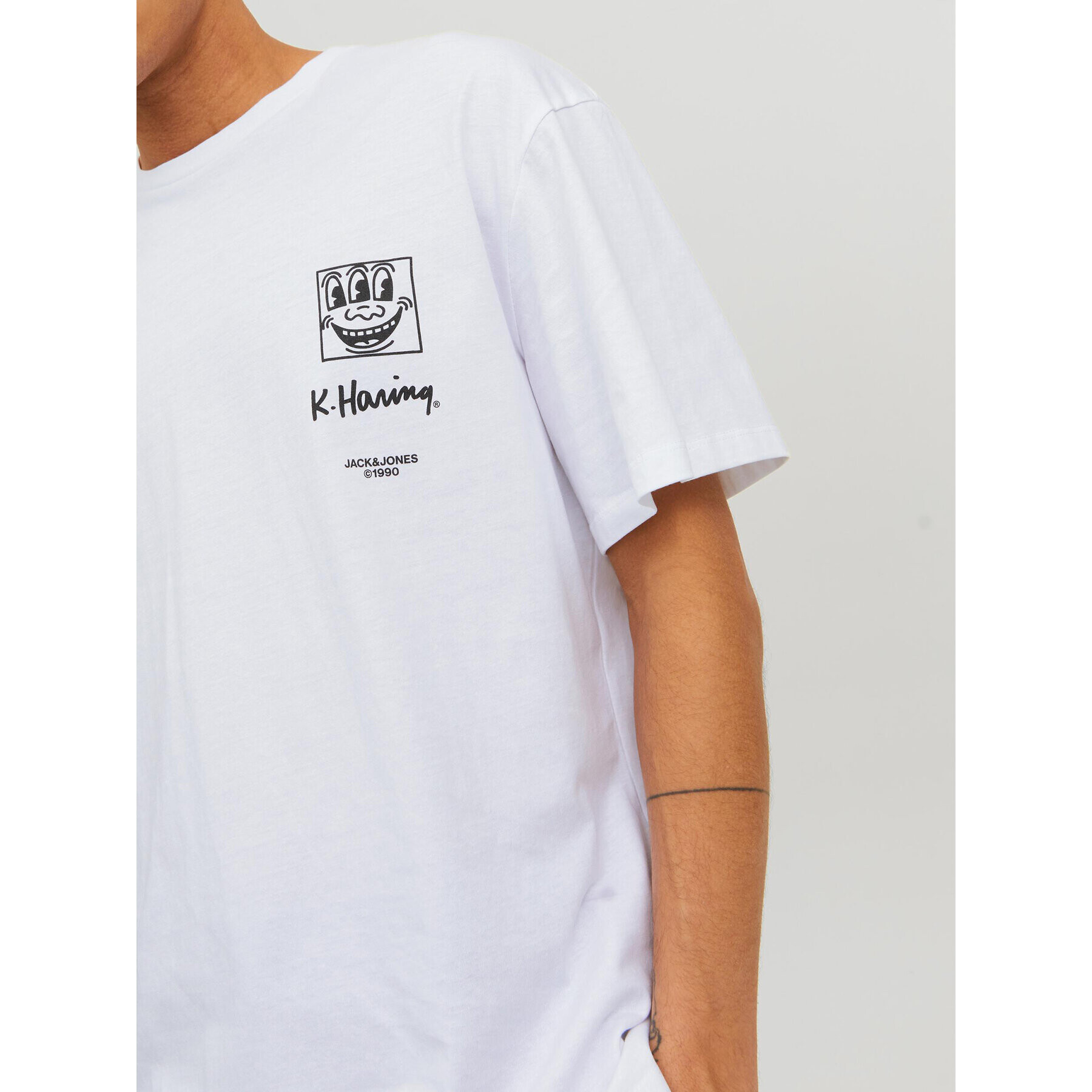 Jack&Jones T-Shirt Keith Haring 12230672 Bílá Relaxed Fit - Pepit.cz