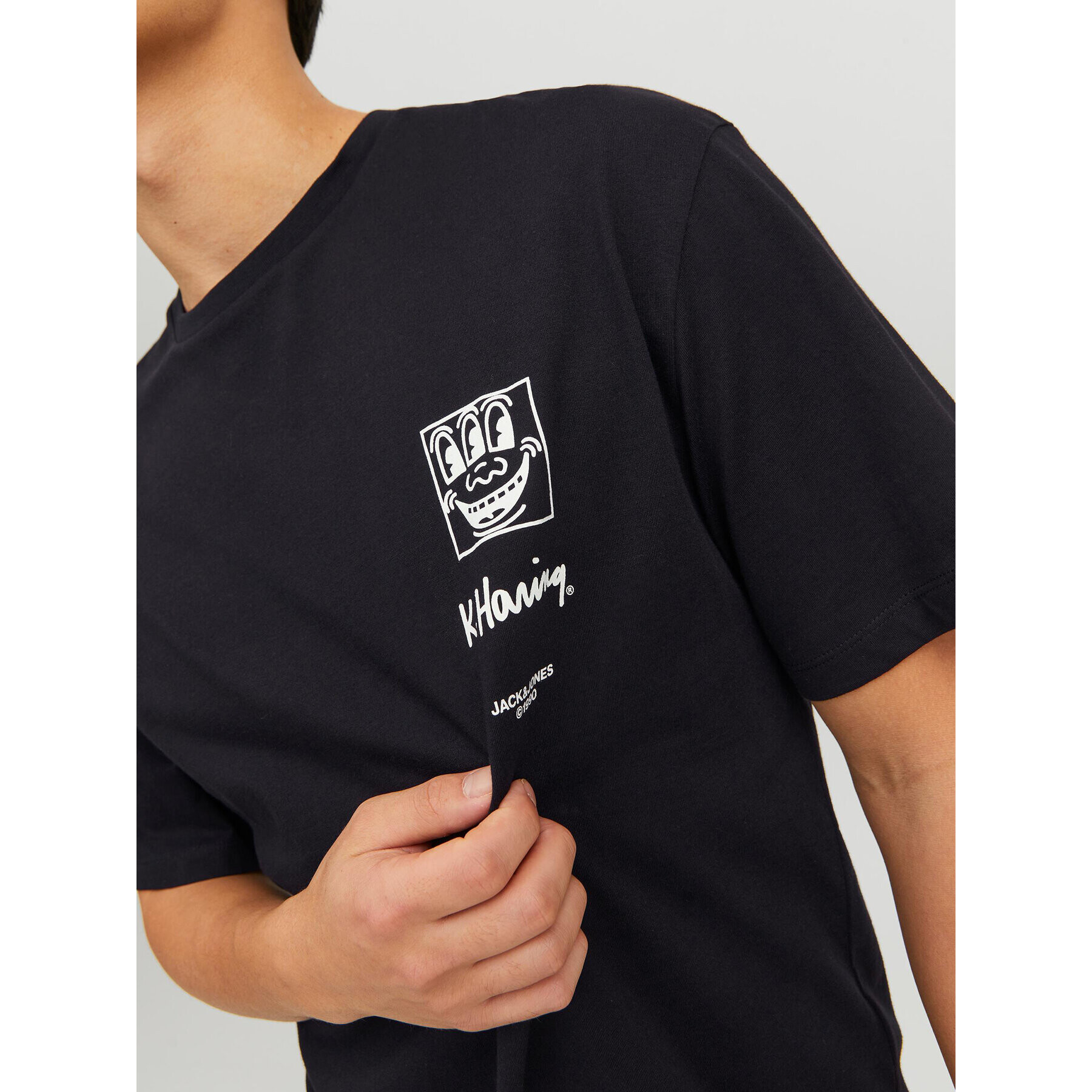 Jack&Jones T-Shirt Keith Haring 12230672 Černá Relaxed Fit - Pepit.cz