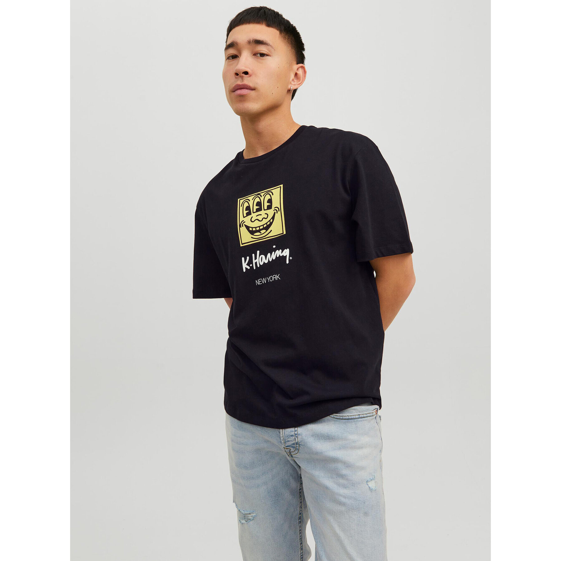 Jack&Jones T-Shirt Keith Haring 12230685 Černá Relaxed Fit - Pepit.cz