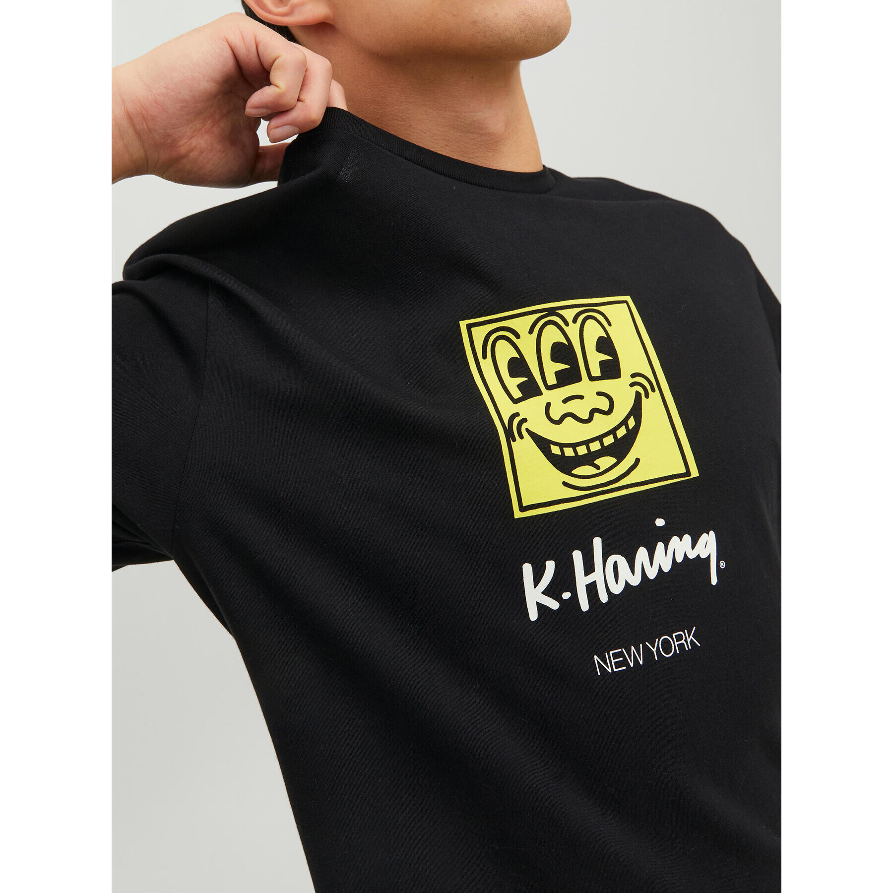 Jack&Jones T-Shirt Keith Haring 12230685 Černá Relaxed Fit - Pepit.cz